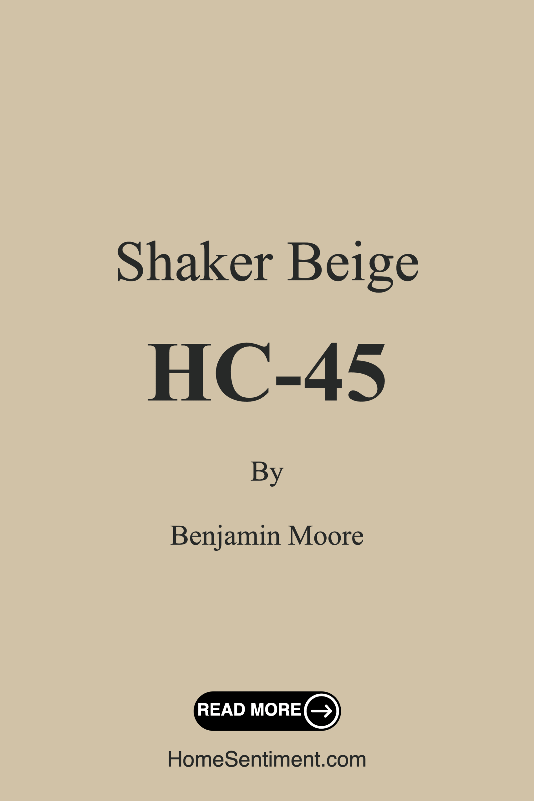 Shaker Beige HC-45 by Benjamin Moore