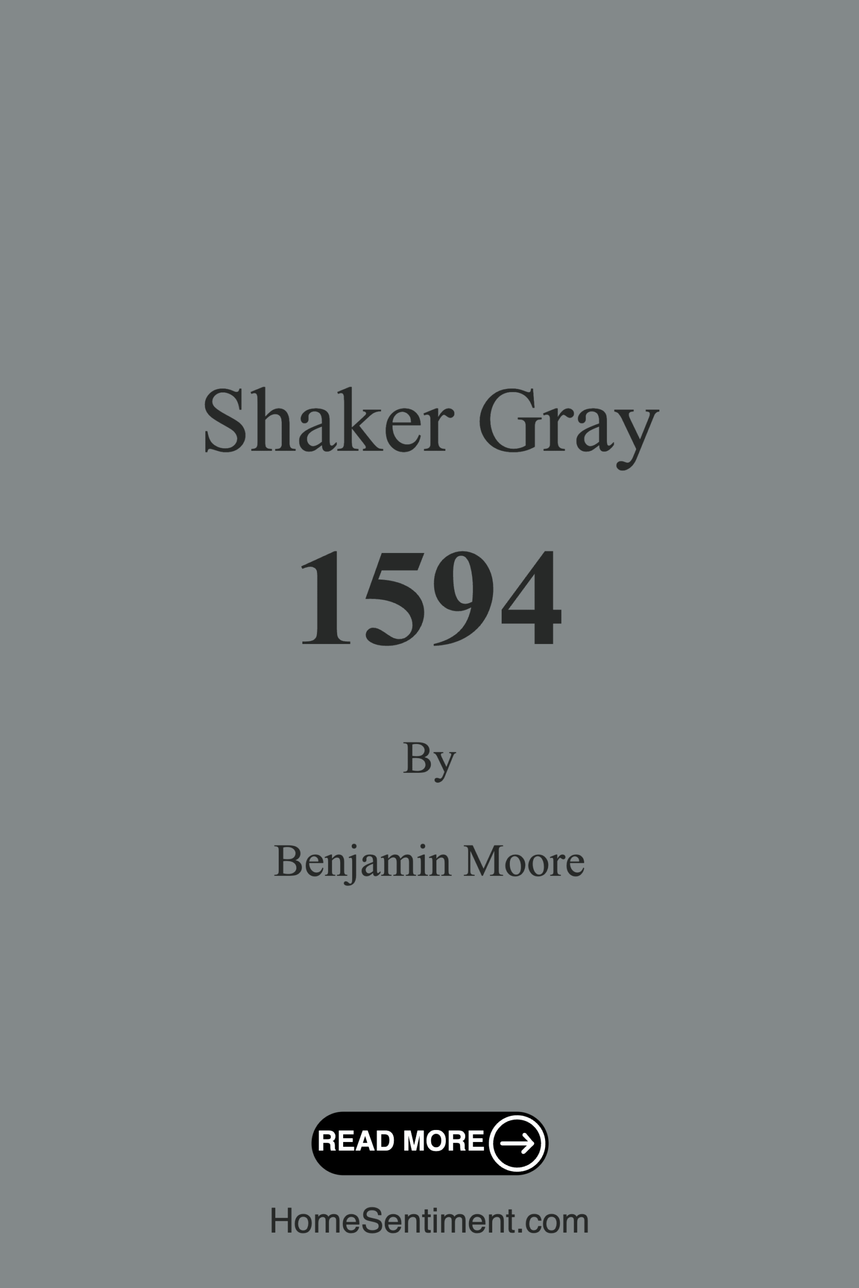 Shaker Gray 1594 by Benjamin Moore