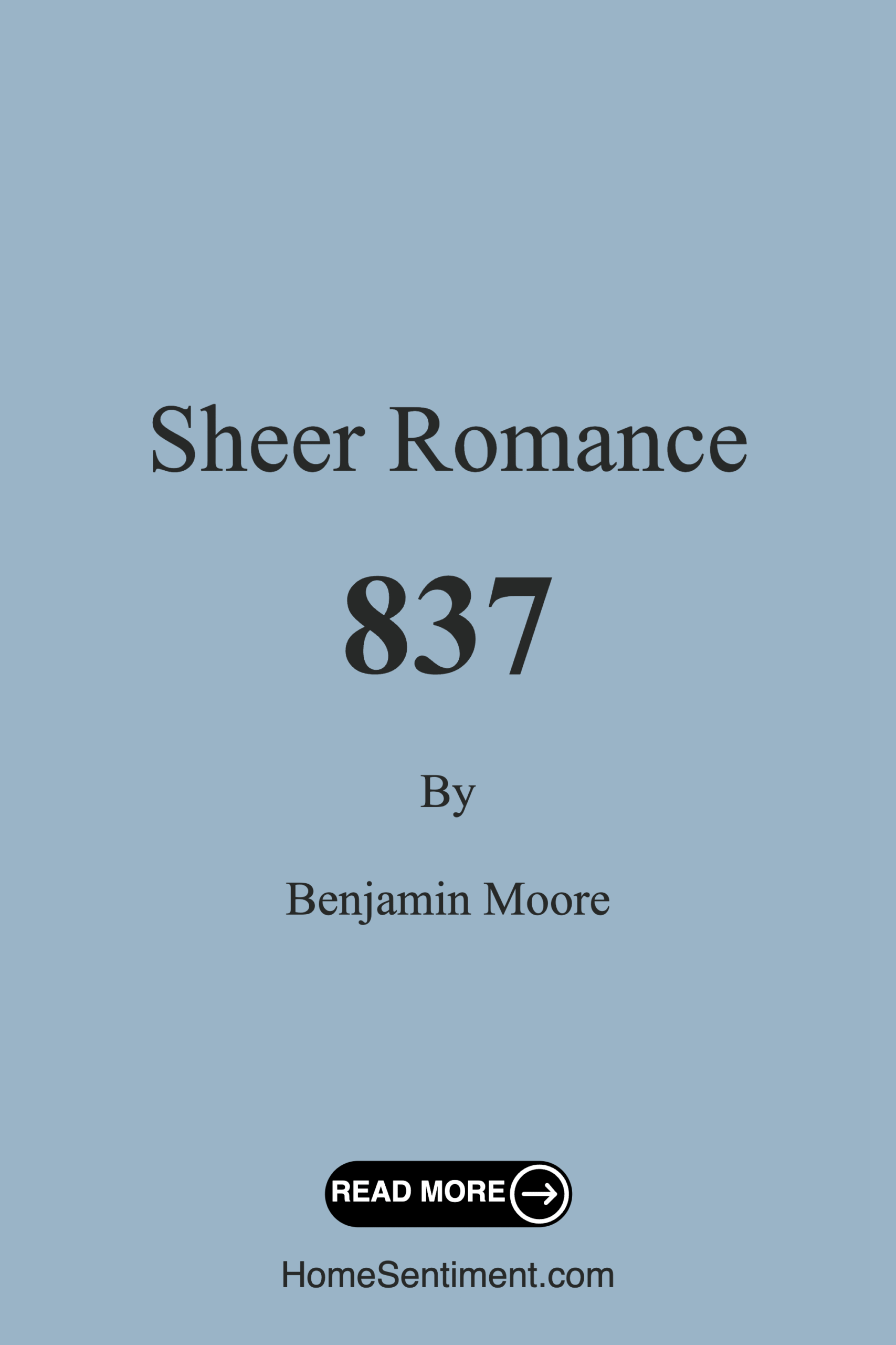 Sheer Romance 837 by Benjamin Moore
