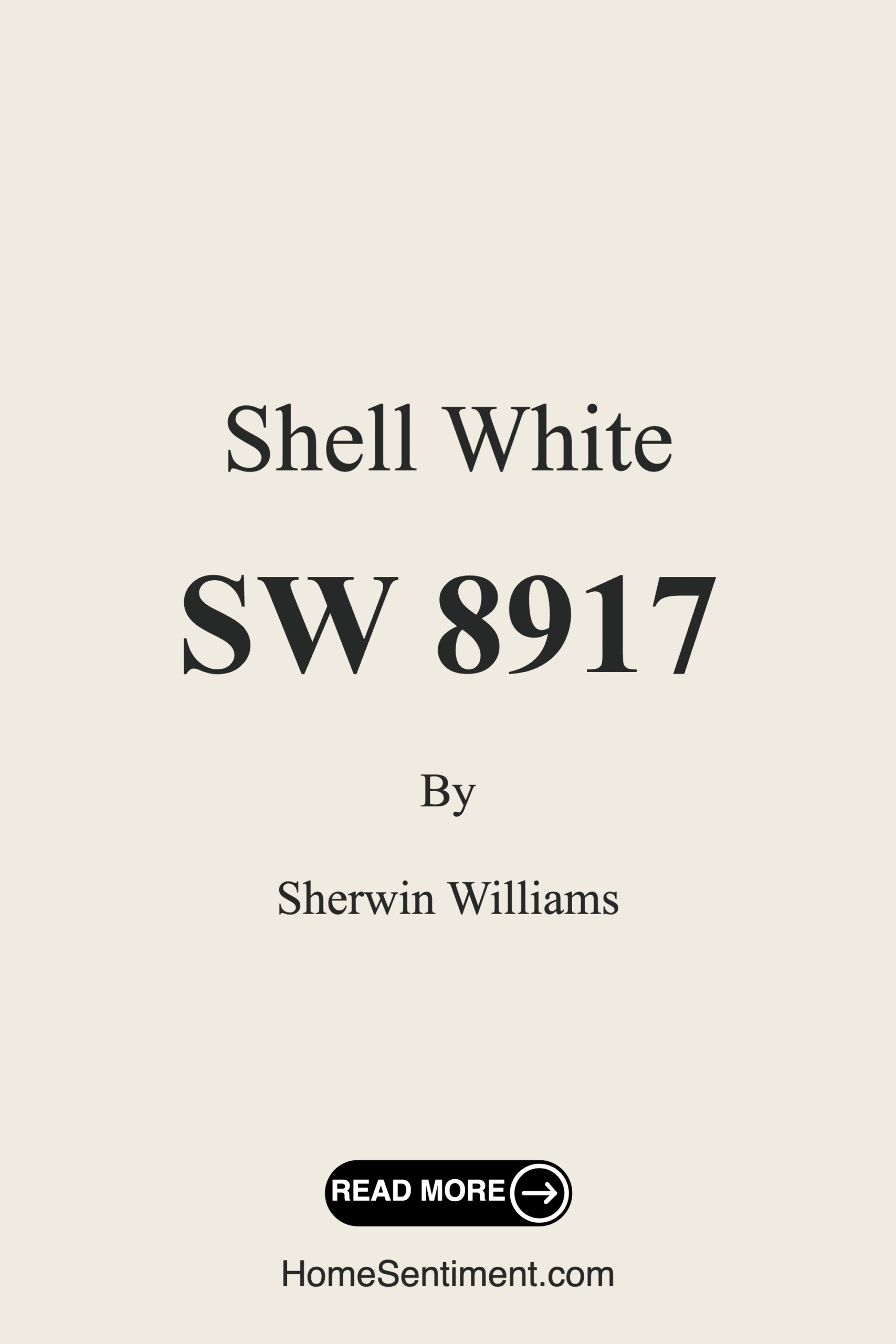 Shell White SW 8917 by Sherwin Williams