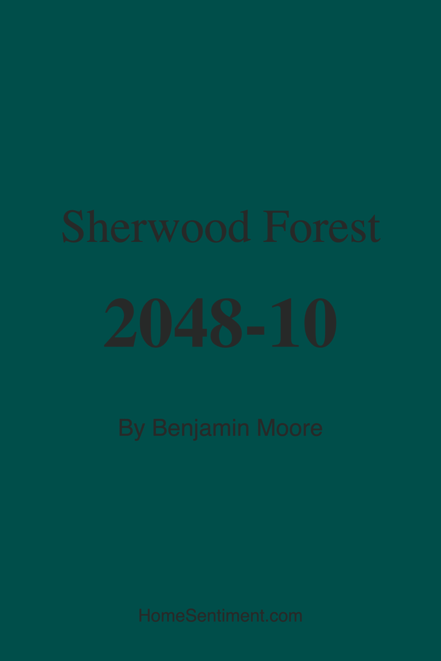 Sherwood Forest 2048-10 by Benjamin Moore