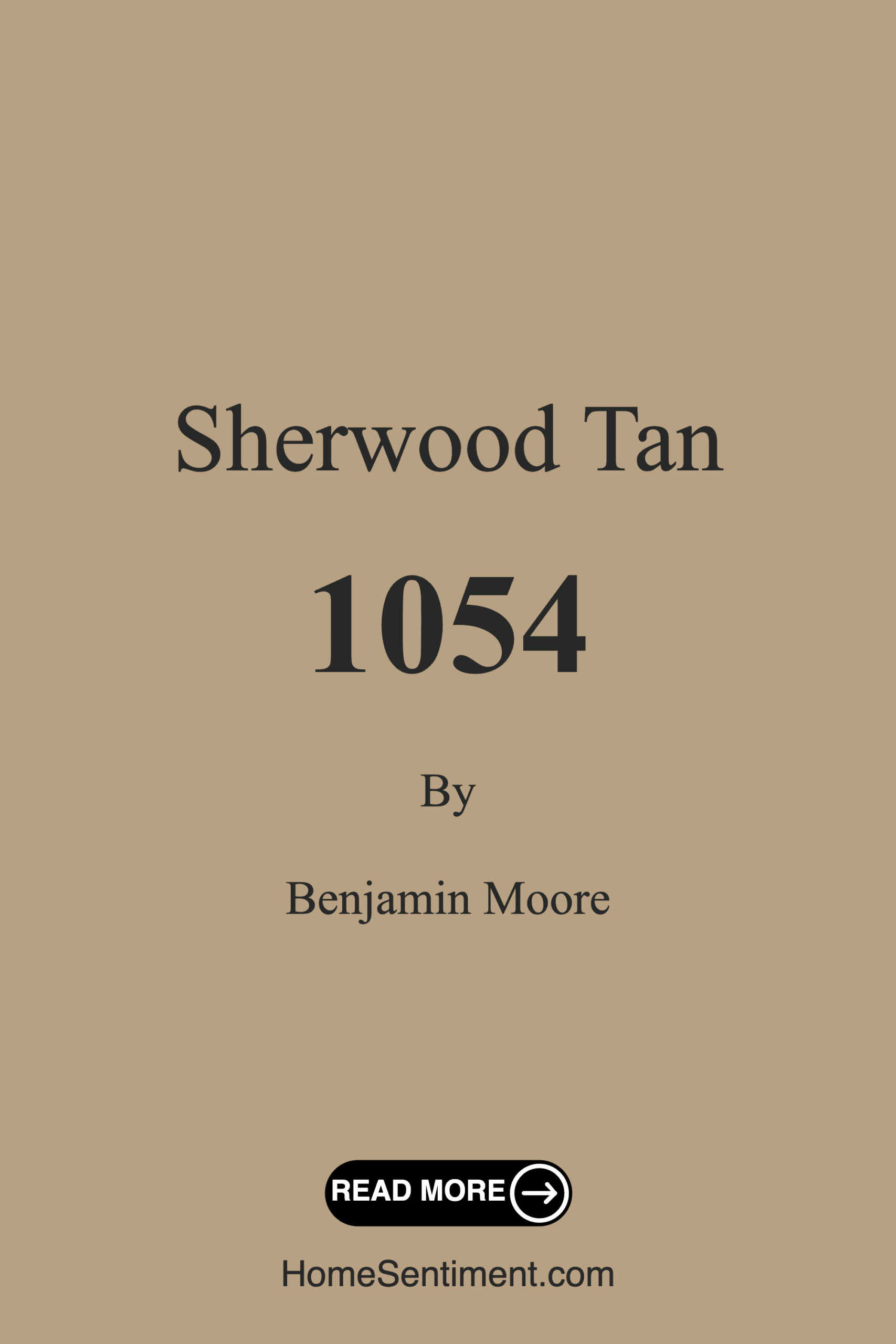 Sherwood Tan 1054 by Benjamin Moore