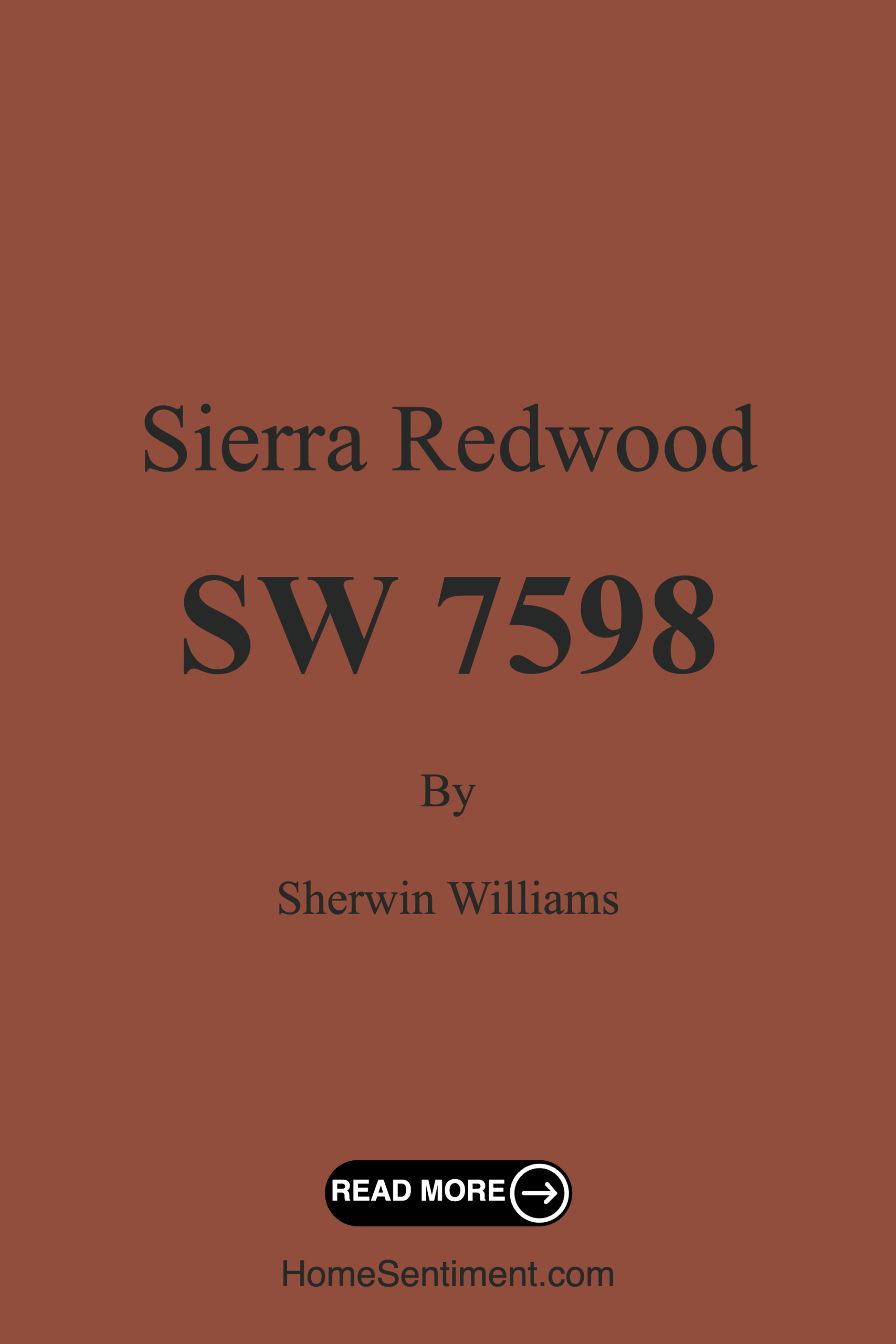 Sierra Redwood SW 7598 by Sherwin Williams