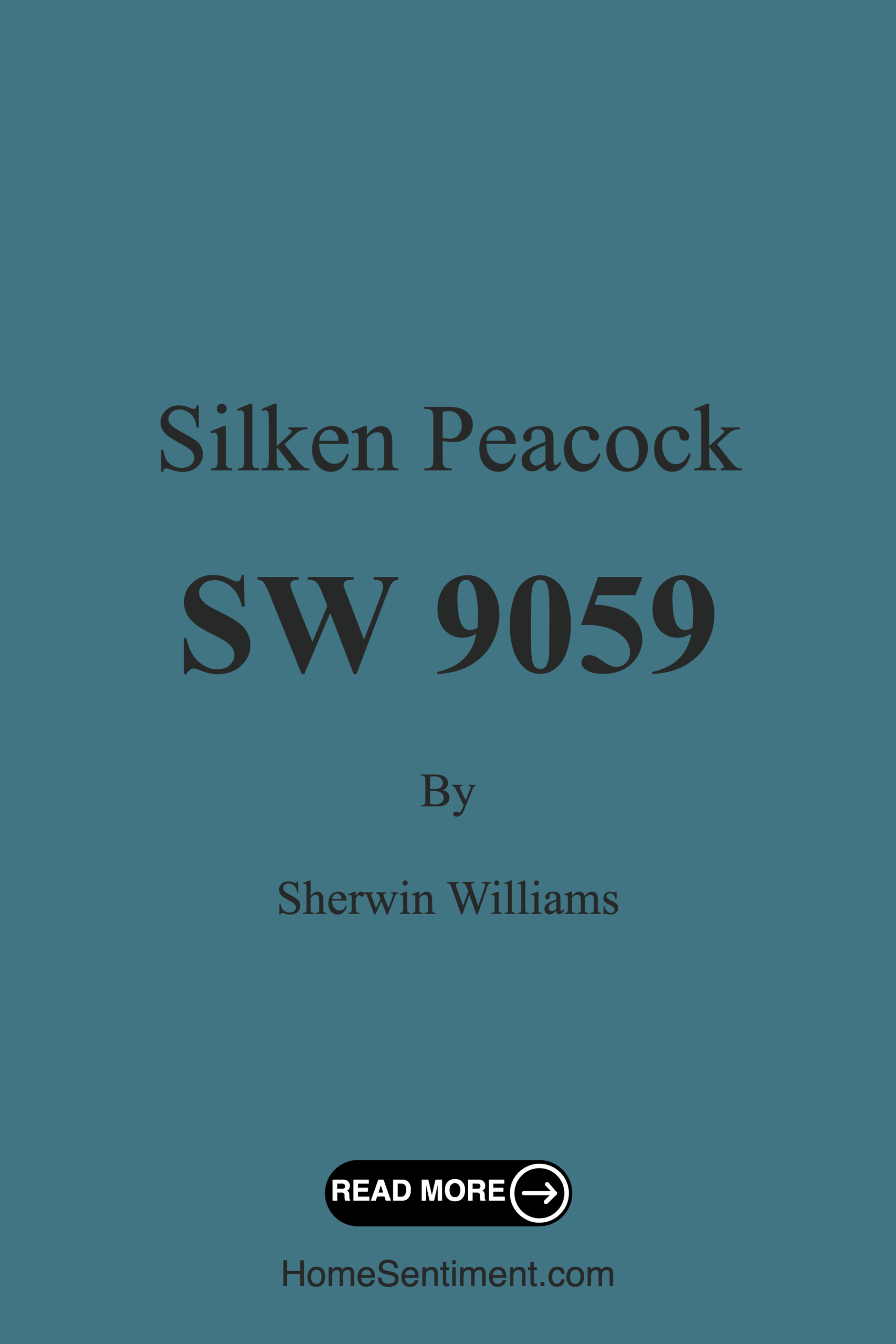 Silken Peacock SW 9059 by Sherwin Williams