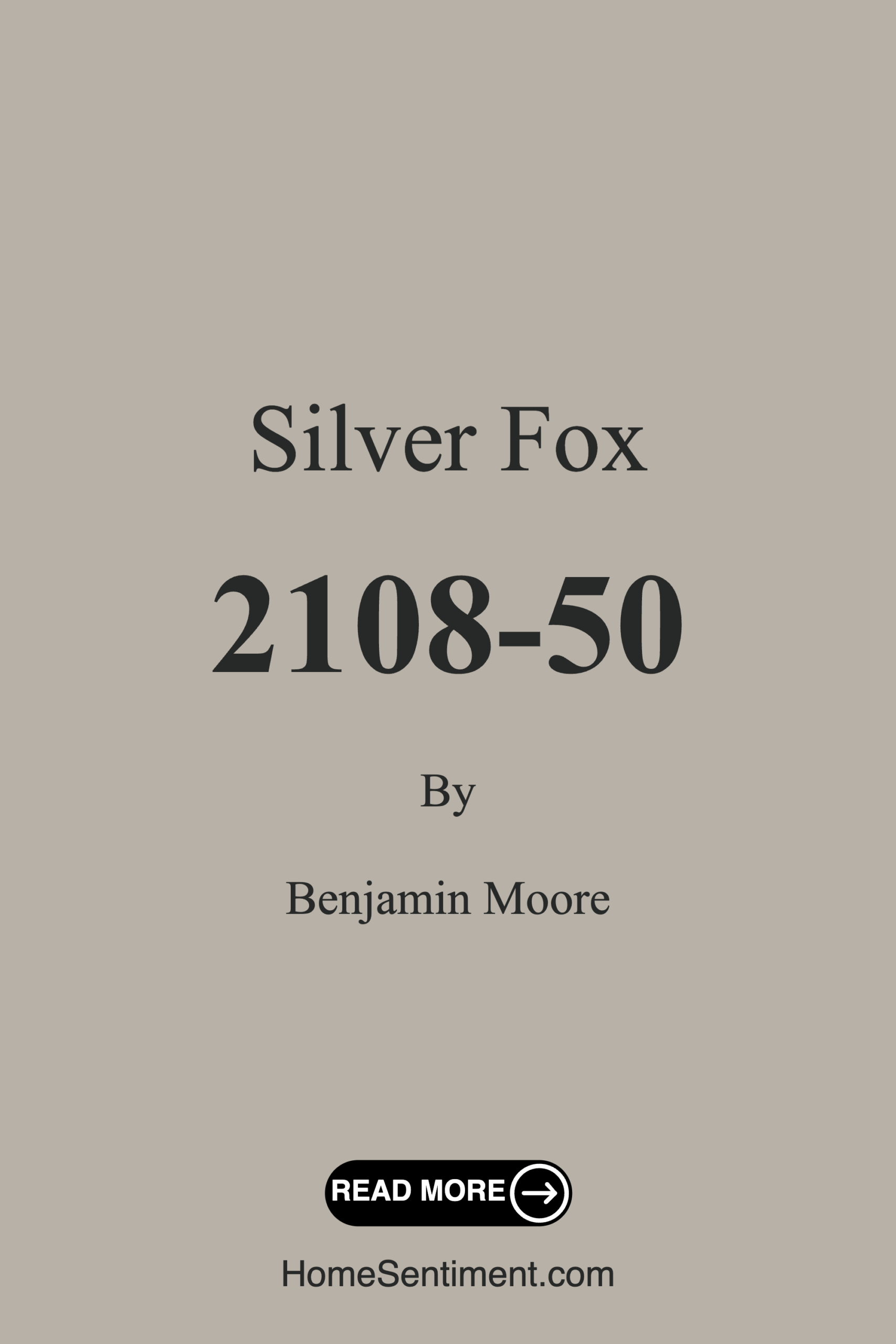 Silver Fox 2108-50 by Benjamin Moore