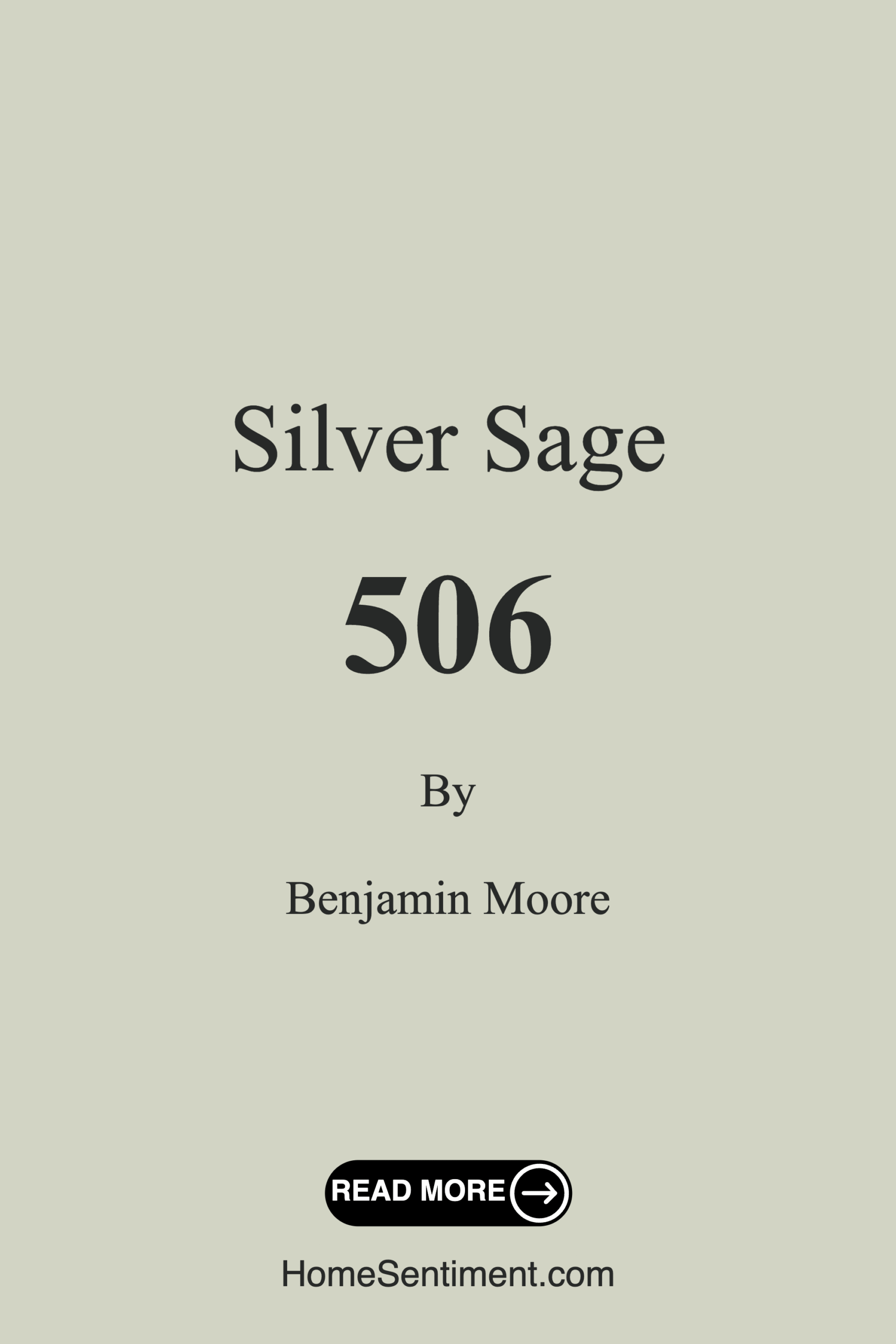 Silver Sage 506 by Benjamin Moore