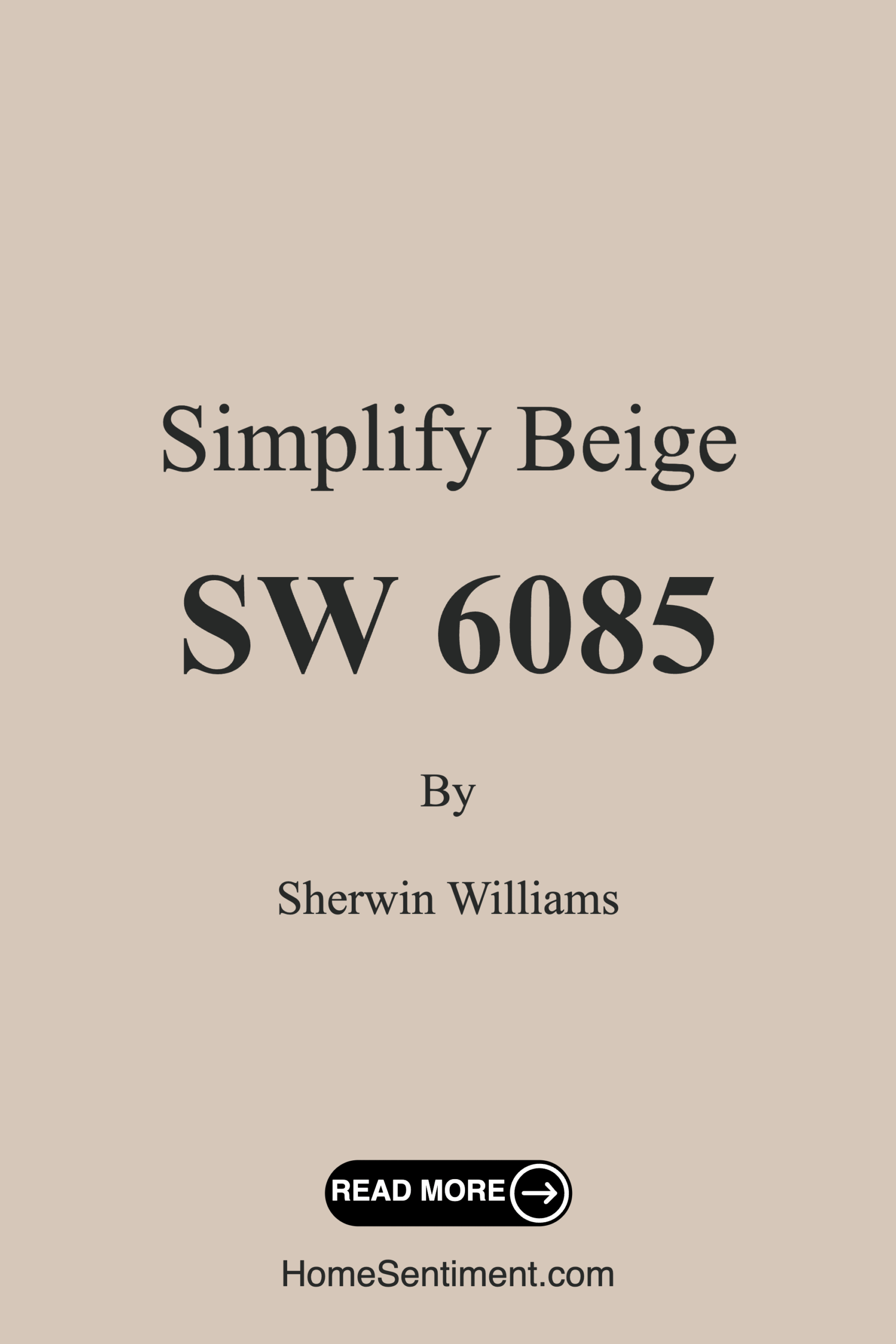 Simplify Beige SW 6085 by Sherwin Williams