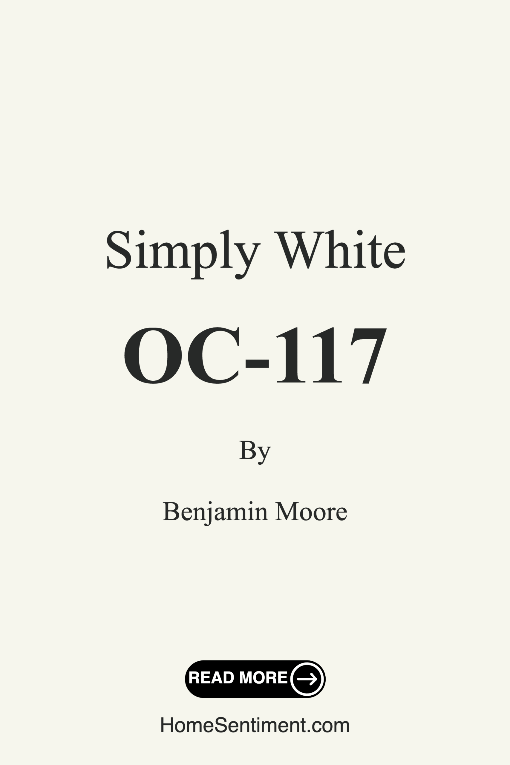 Simply White OC-117 by Benjamin Moore