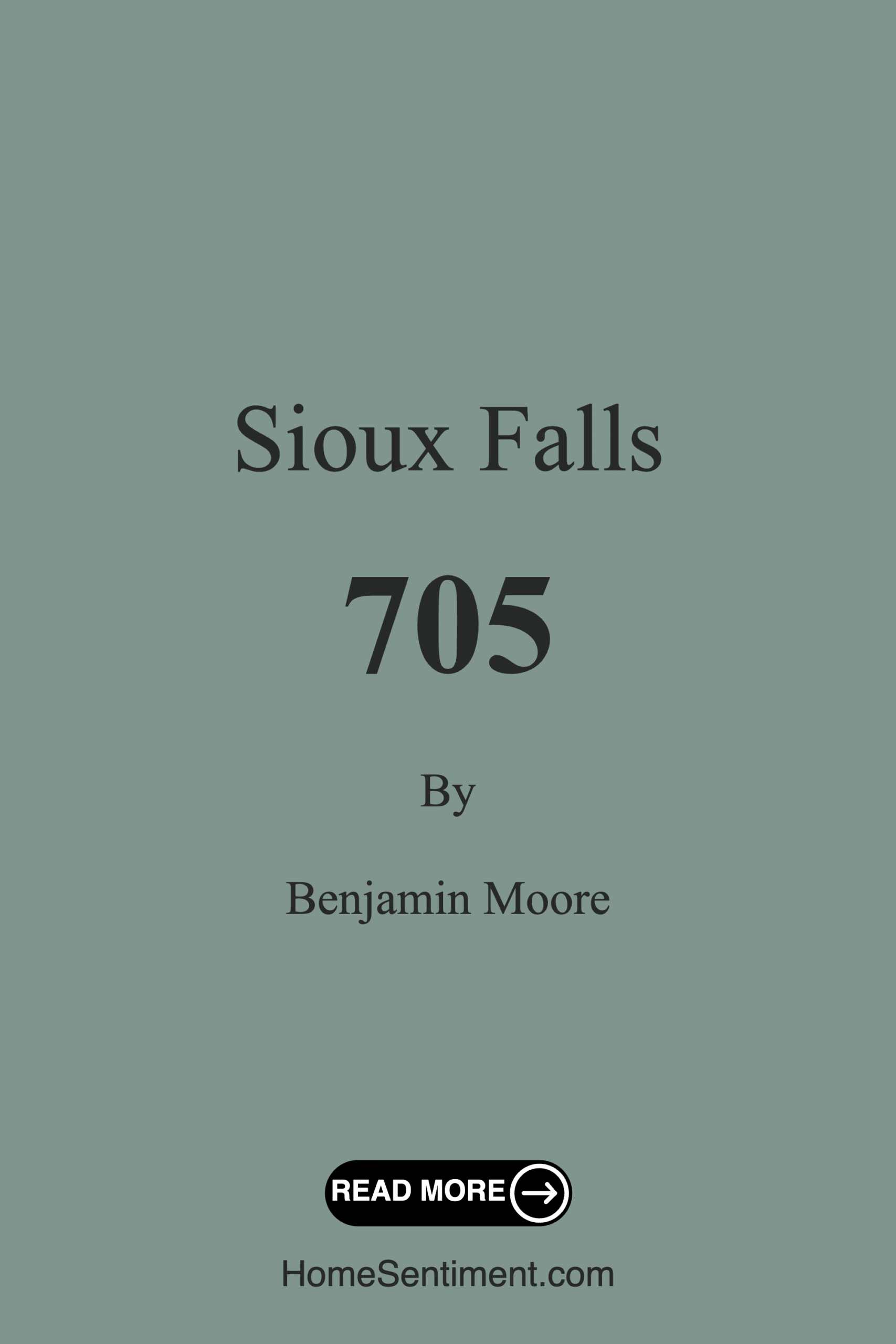 Sioux Falls 705 by Benjamin Moore