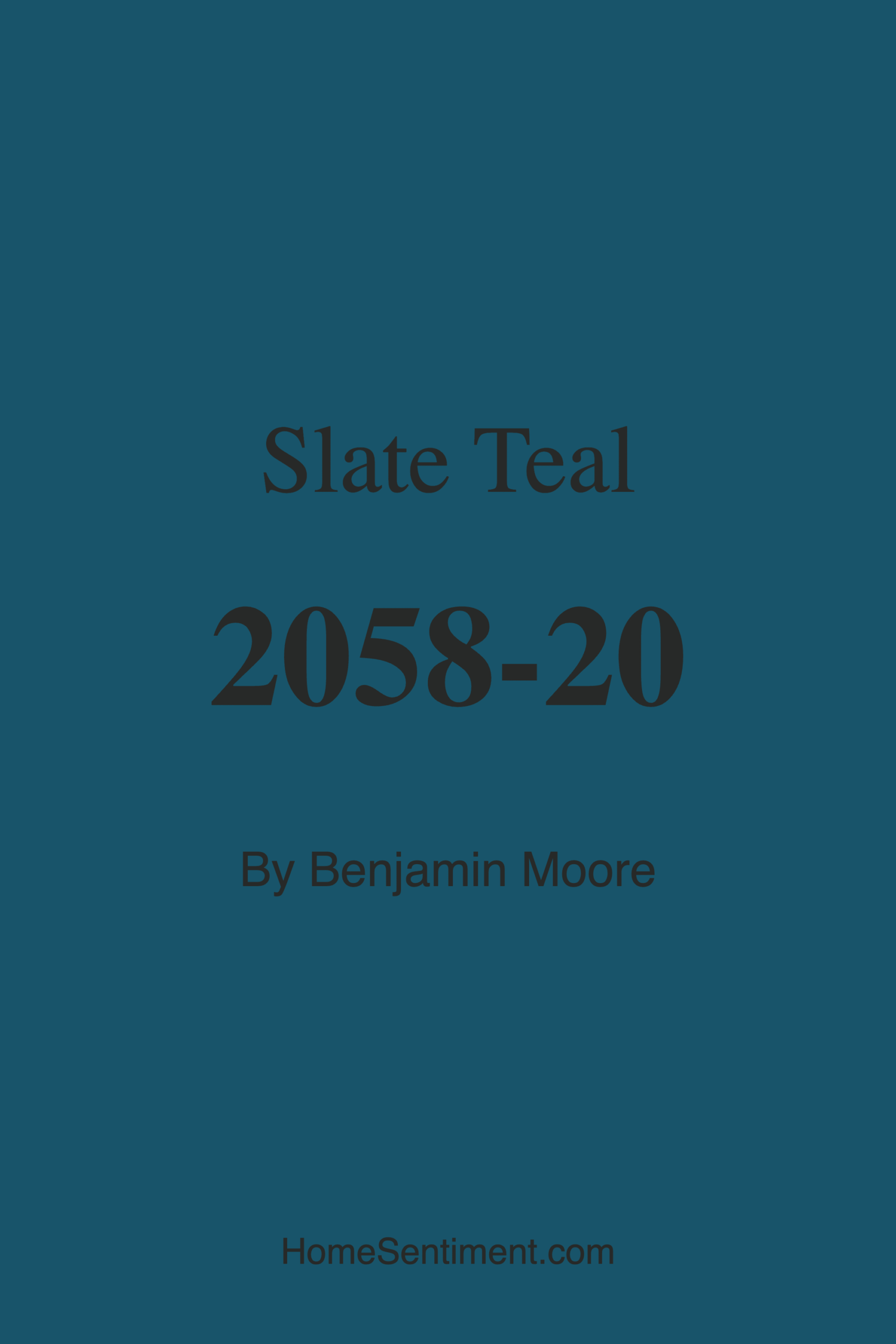 Slate Teal 2058-20 by Benjamin Moore