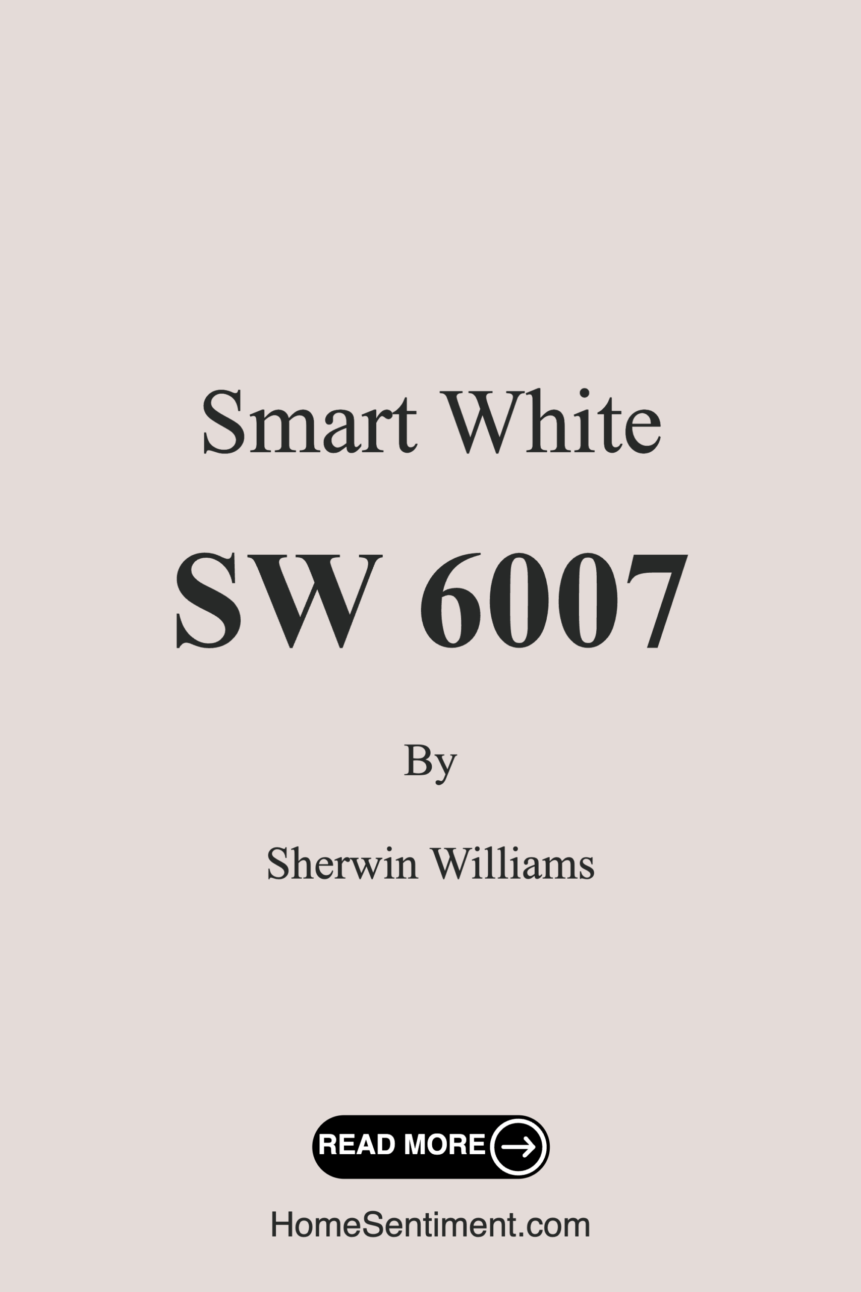 Smart White SW 6007 by Sherwin Williams