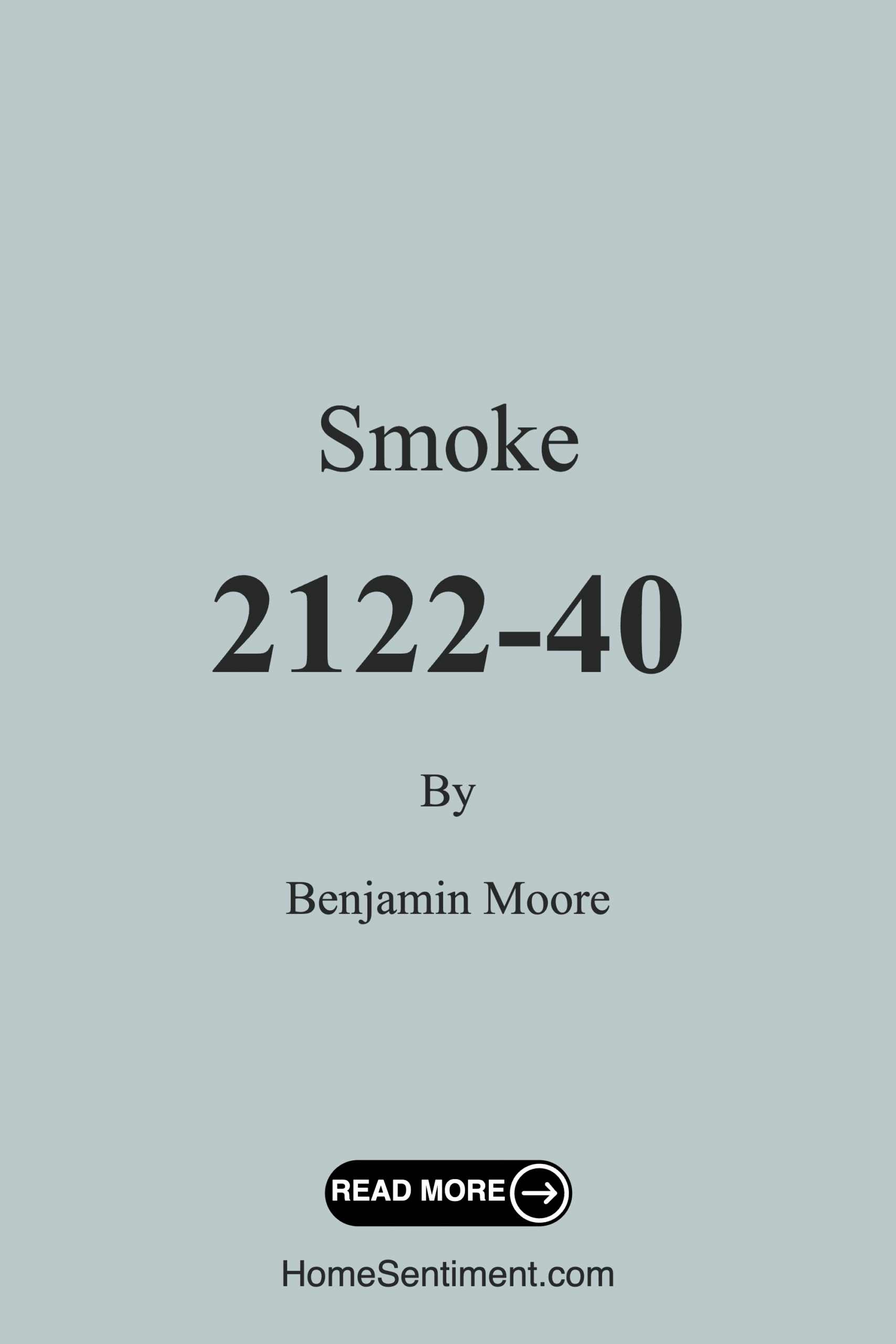 Smoke 2122-40 by Benjamin Moore