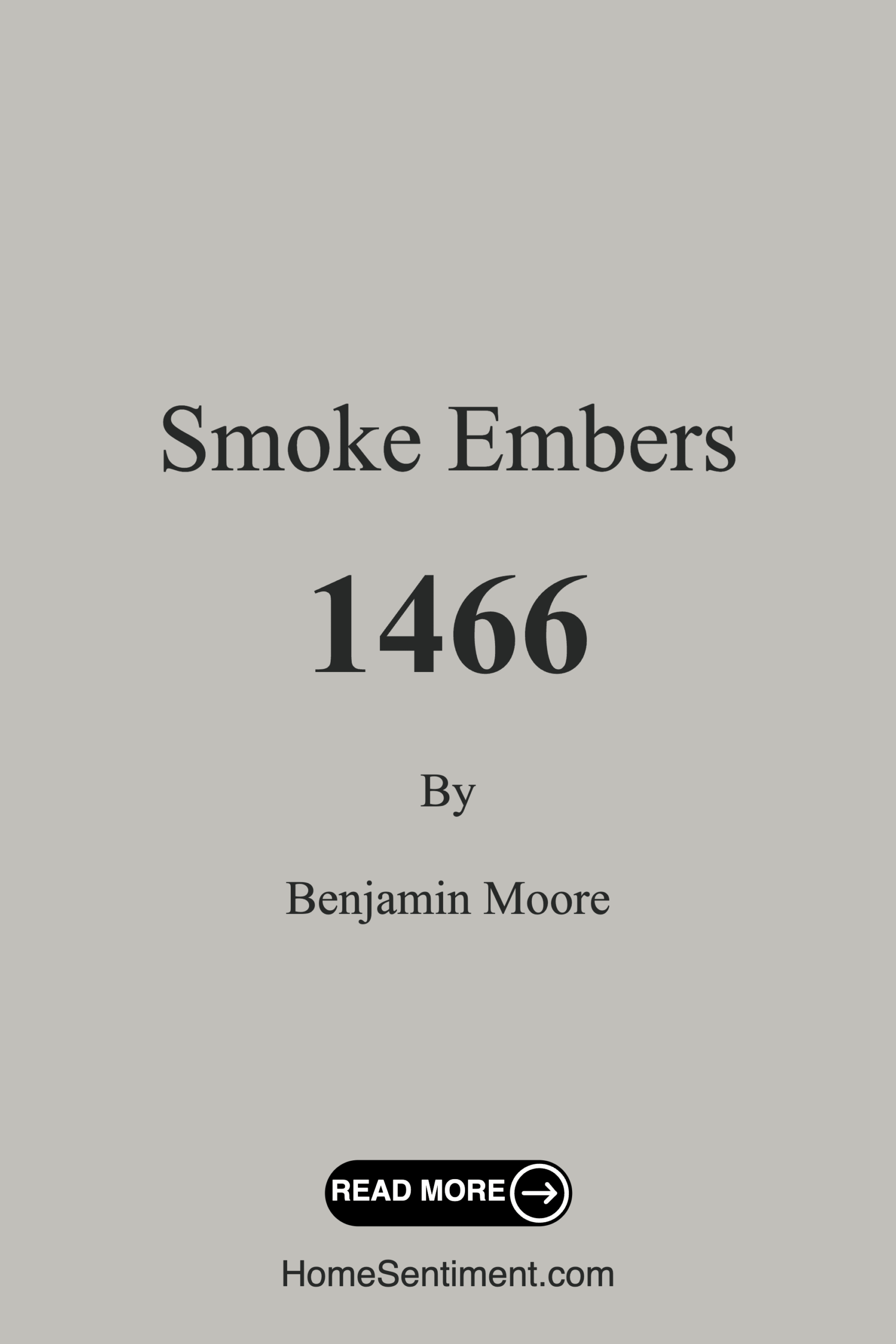 Smoke Embers 1466 by Benjamin Moore