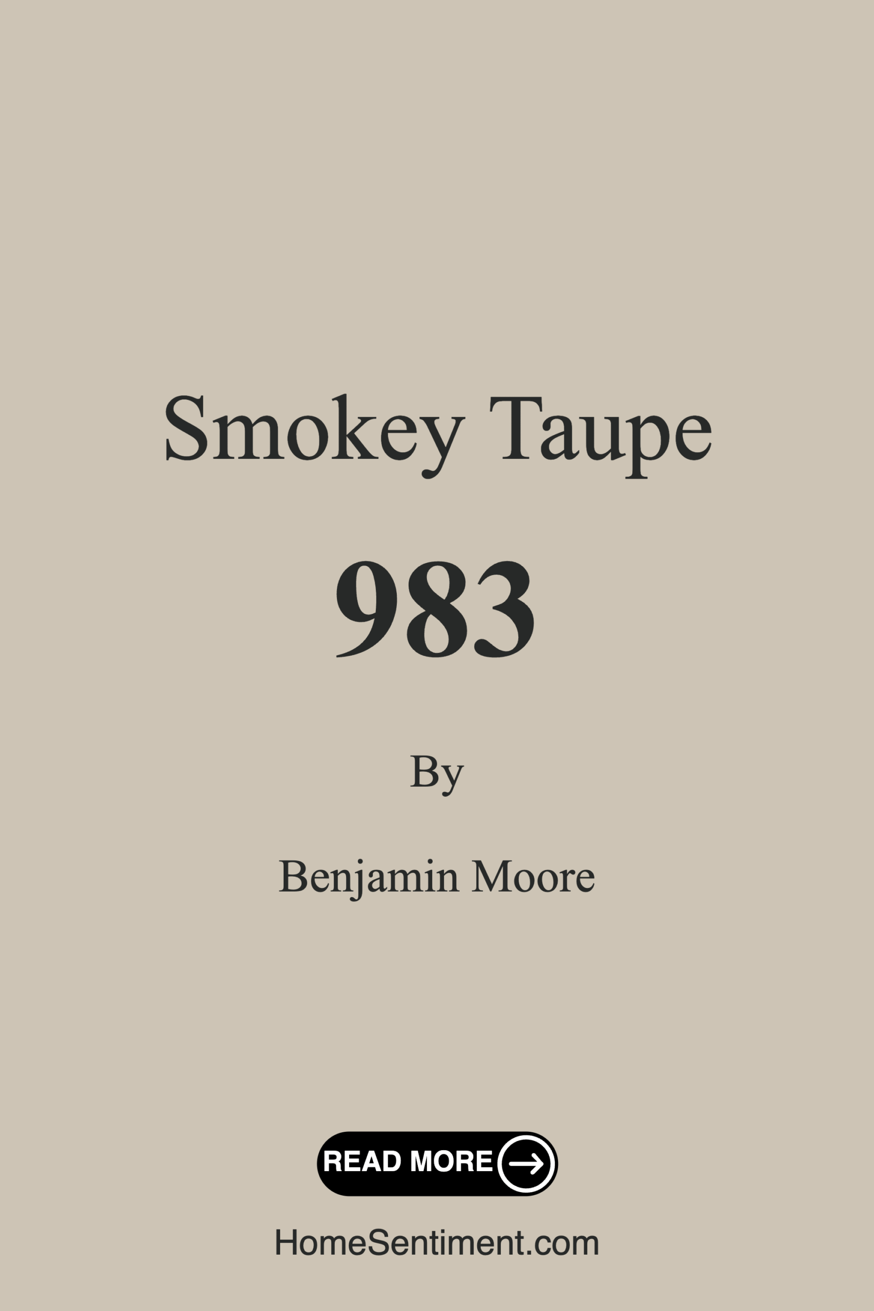 Smokey Taupe 983 by Benjamin Moore