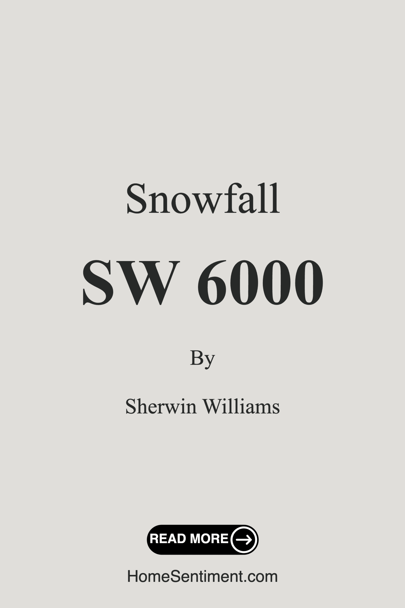 Snowfall SW 6000 by Sherwin Williams