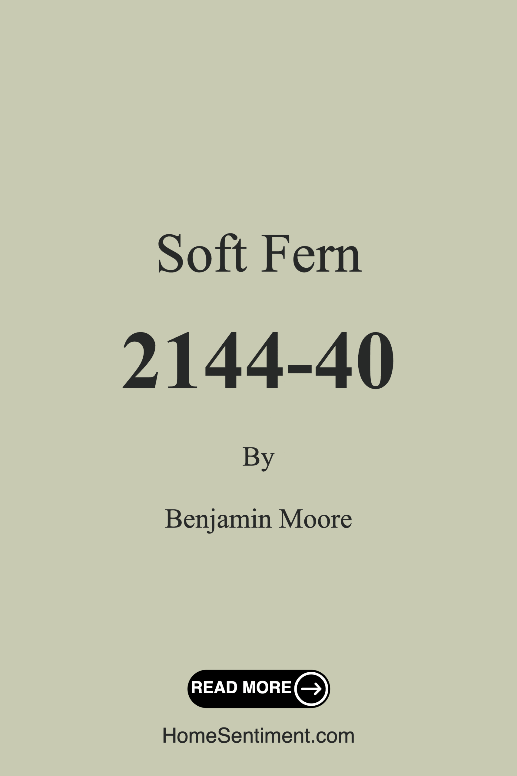 Soft Fern 2144-40 by Benjamin Moore