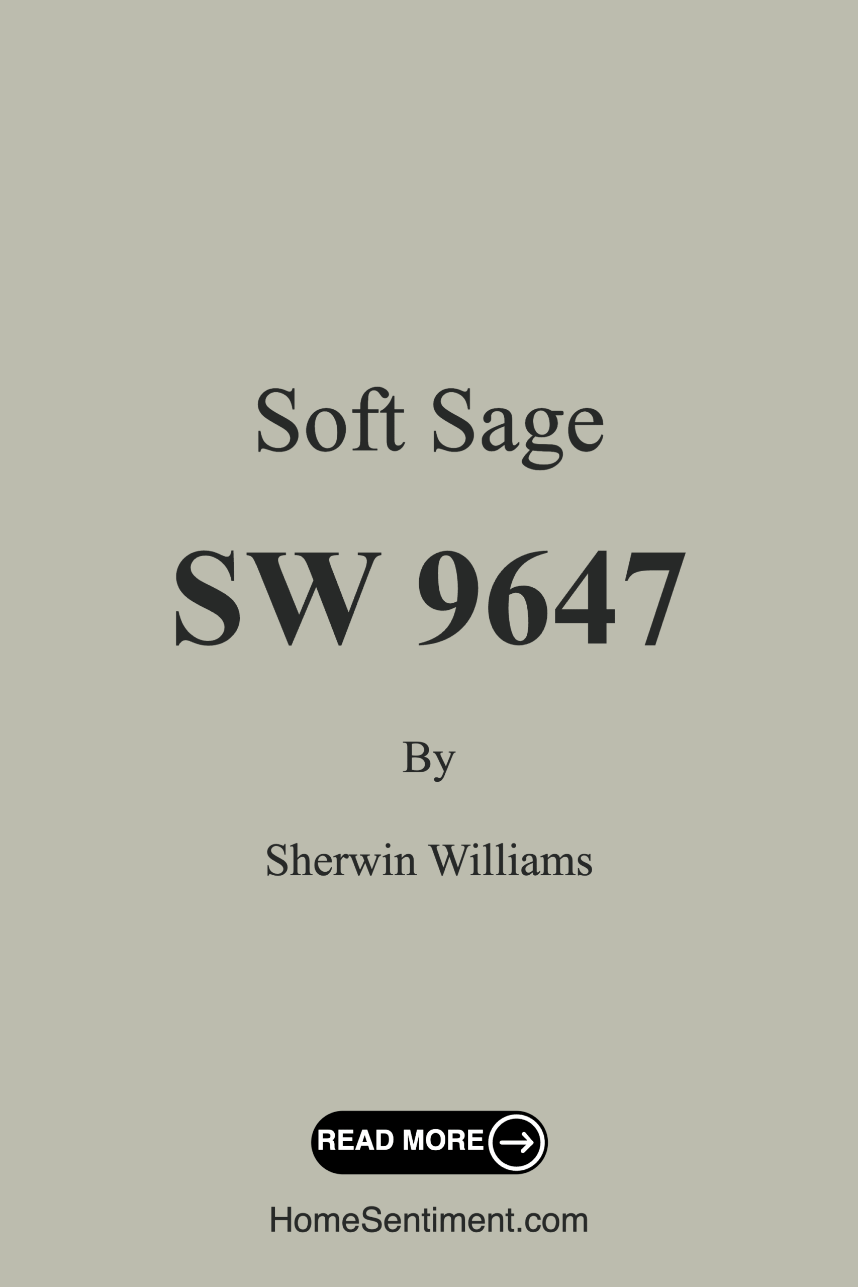 Soft Sage SW 9647 by Sherwin Williams