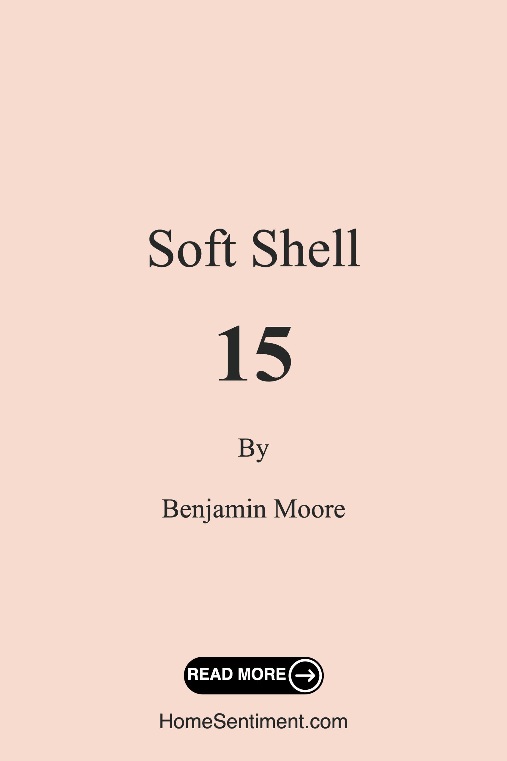 Soft Shell 15 by Benjamin Moore