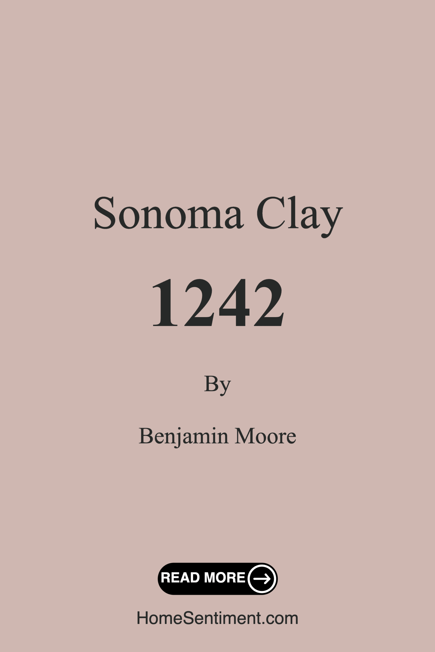 Sonoma Clay 1242 by Benjamin Moore