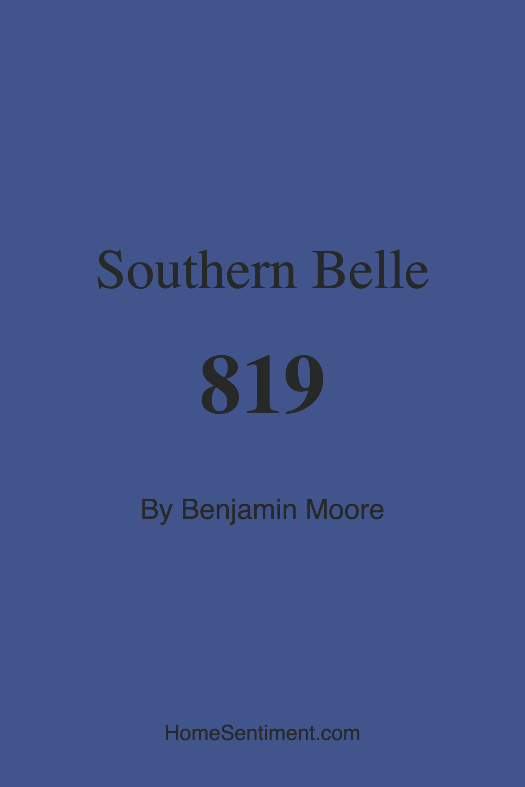 Southern Belle 819 by Benjamin Moore