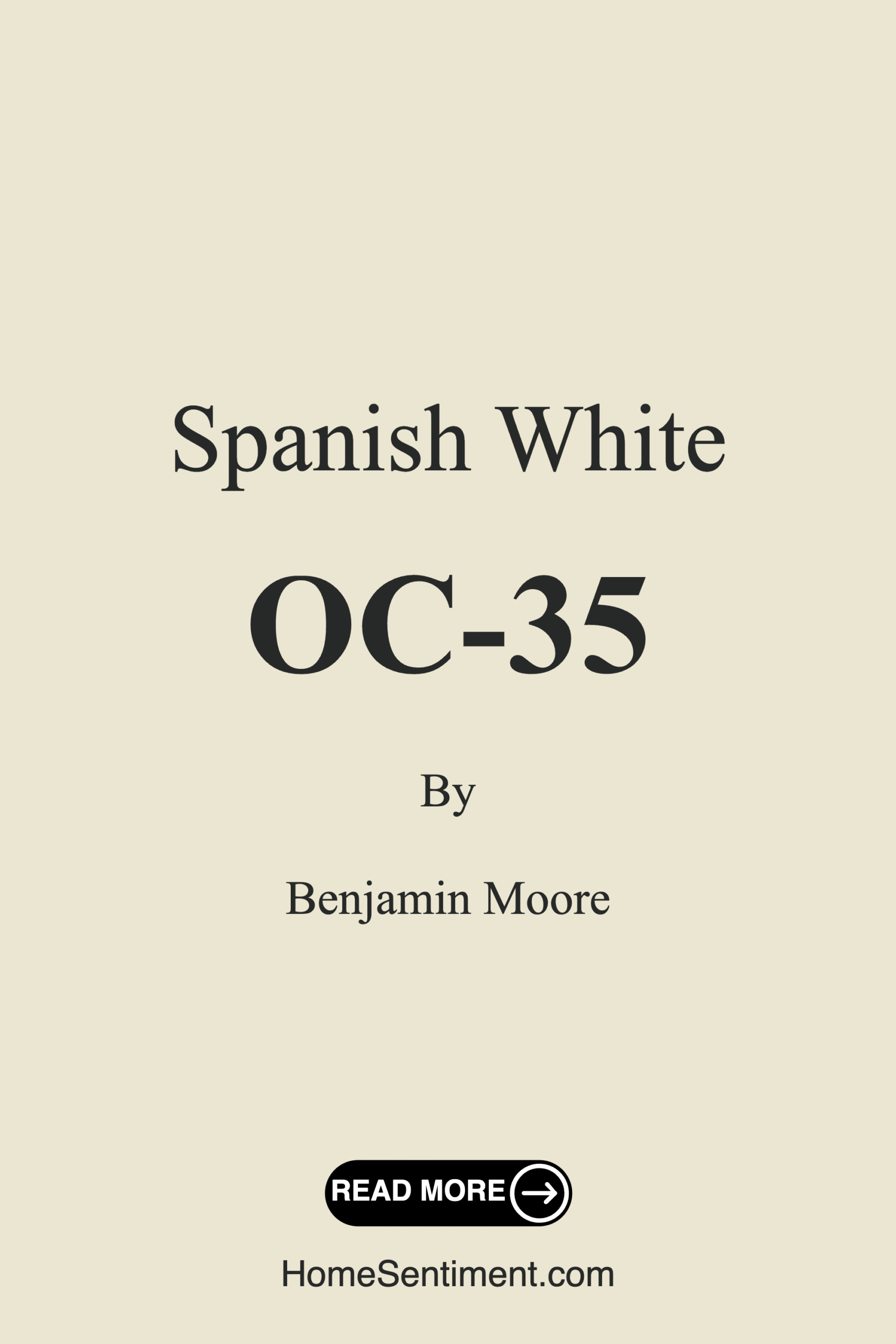 Spanish White OC-35 by Benjamin Moore
