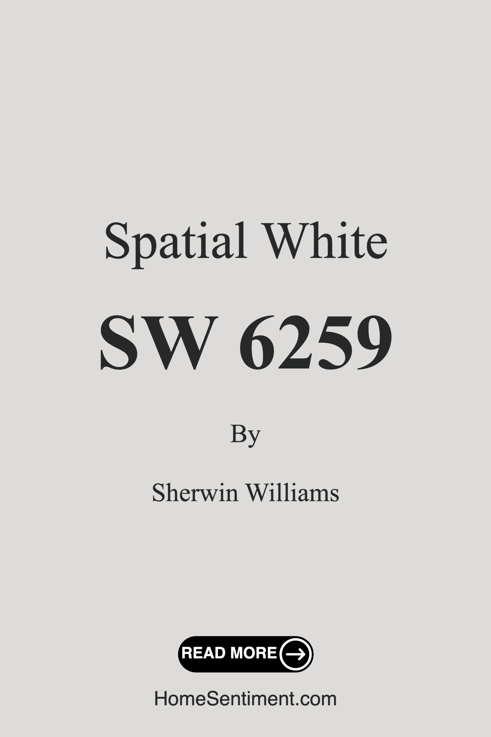 Spatial White SW 6259 by Sherwin Williams