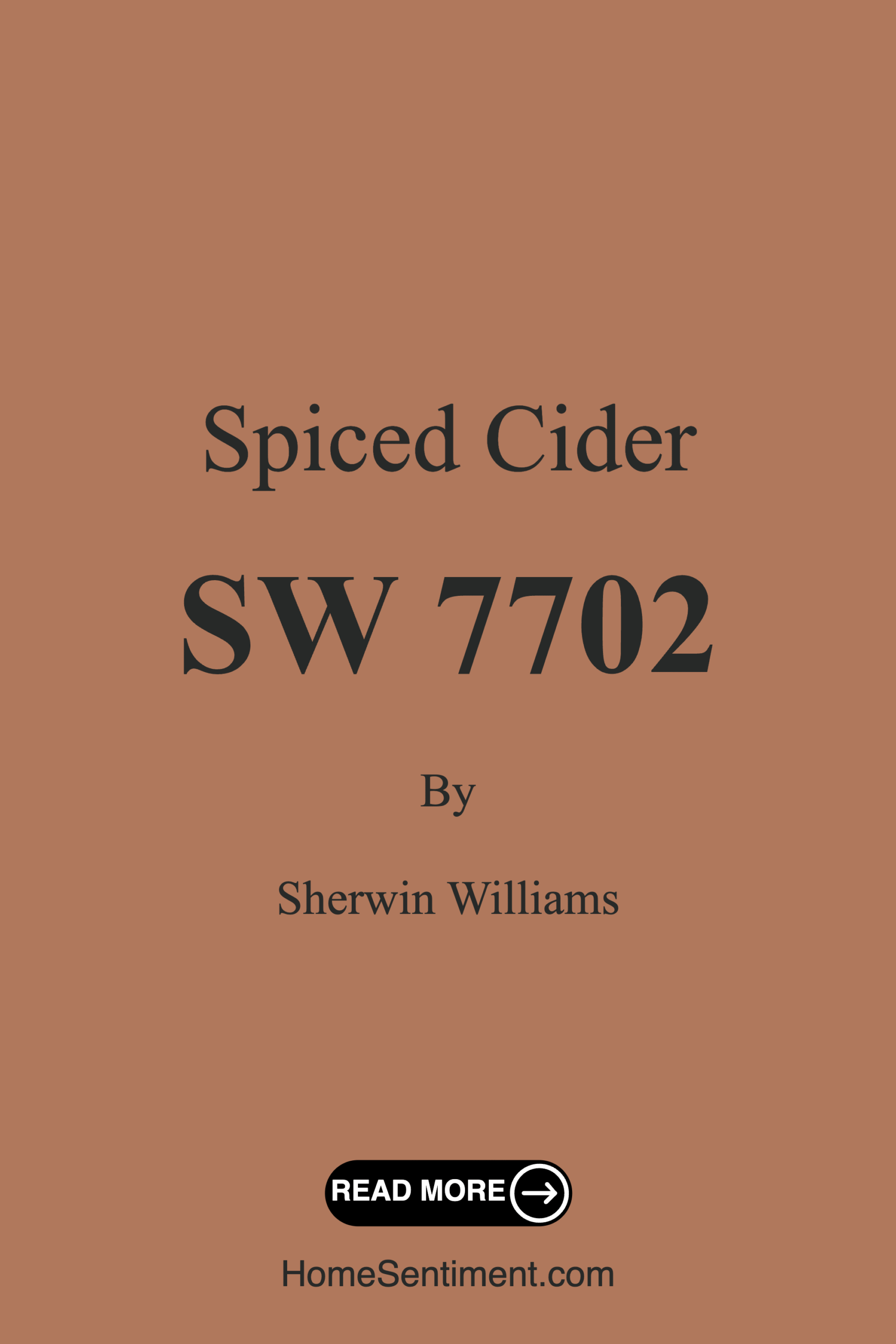 Spiced Cider SW 7702 by Sherwin Williams