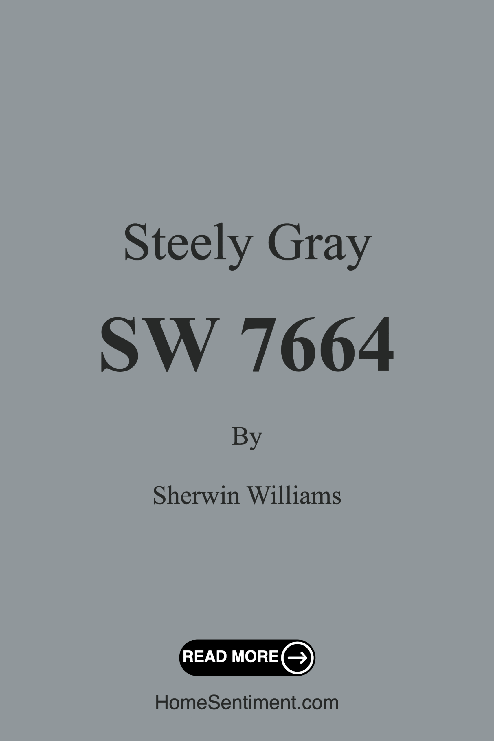 Steely Gray SW 7664 by Sherwin Williams