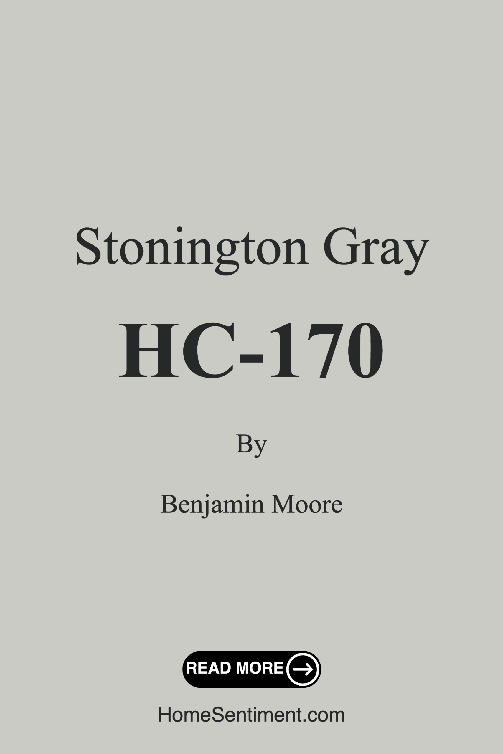 Stonington Gray HC-170 by Benjamin Moore