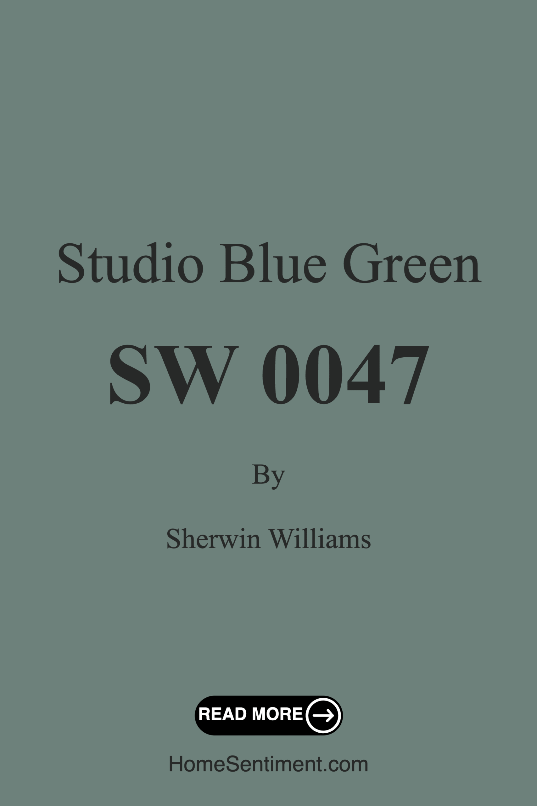 Studio Blue Green SW 0047 by Sherwin Williams