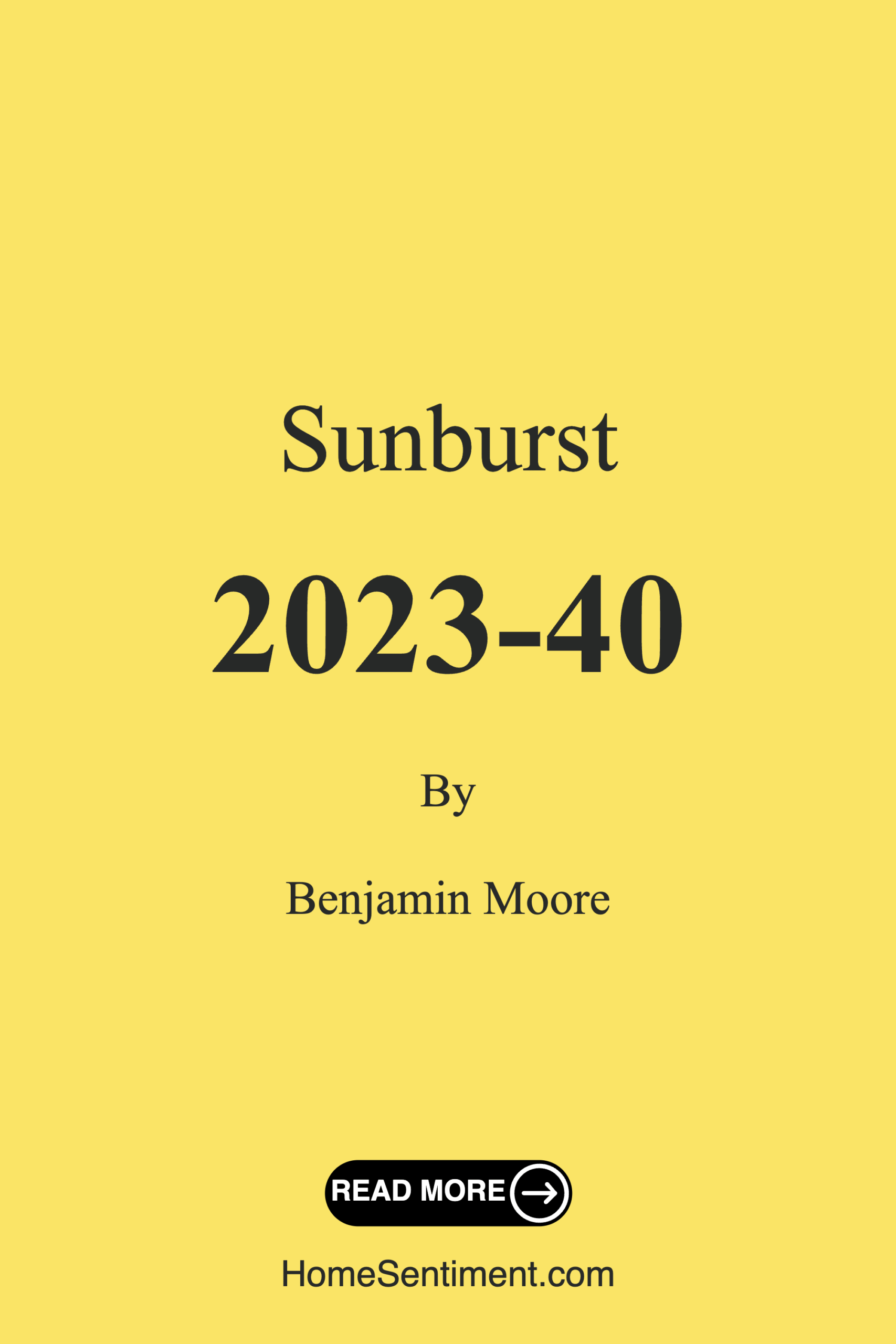 Sunburst 2023-40 by Benjamin Moore