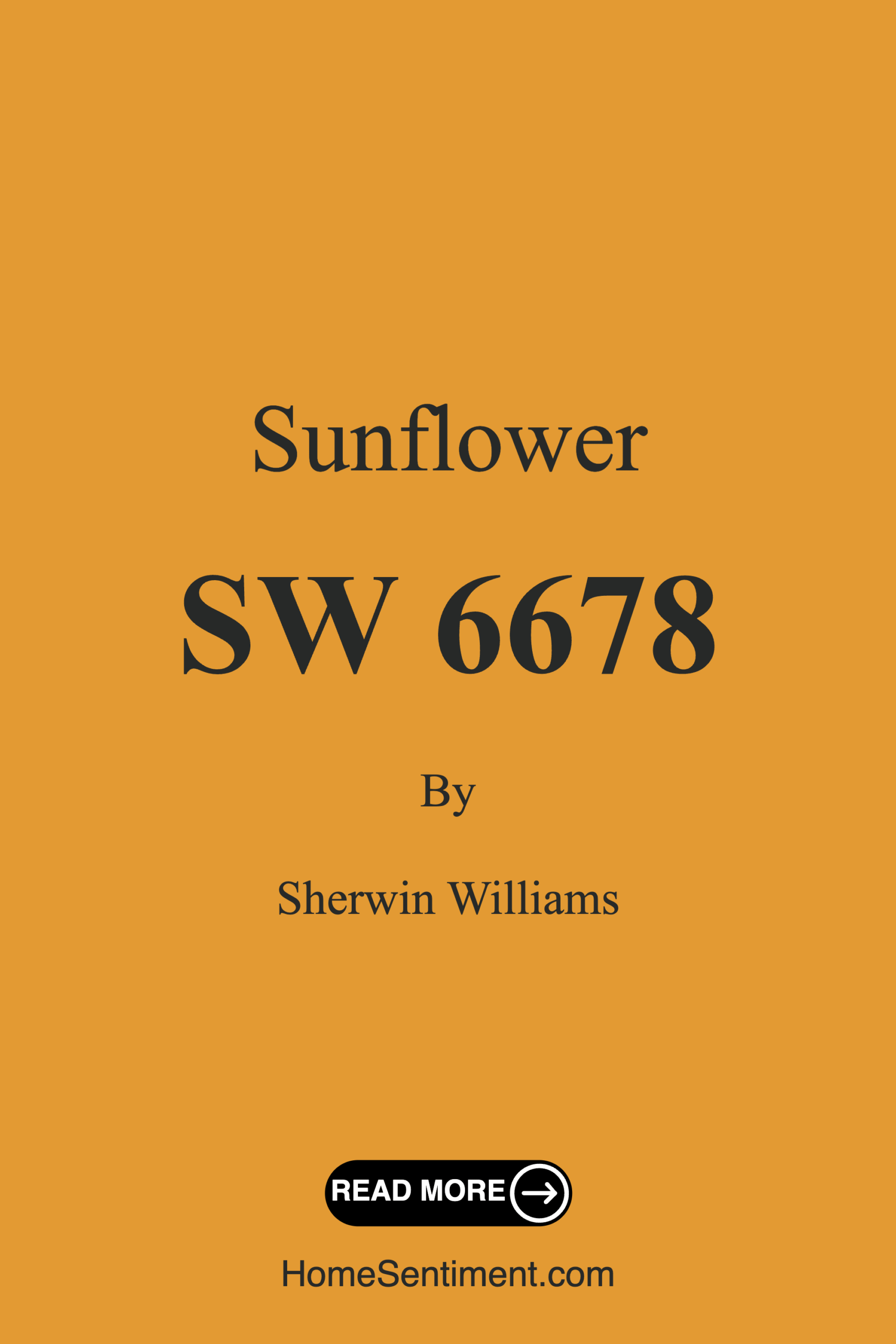 Sunflower SW 6678 by Sherwin Williams