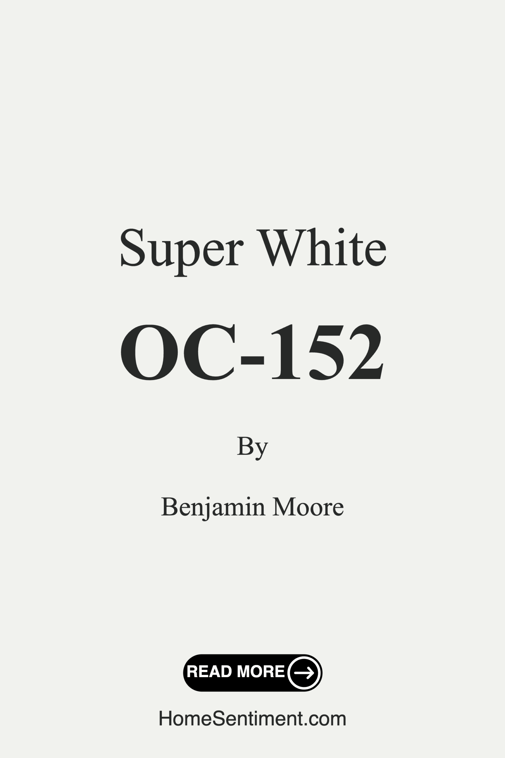 Super White OC-152 by Benjamin Moore