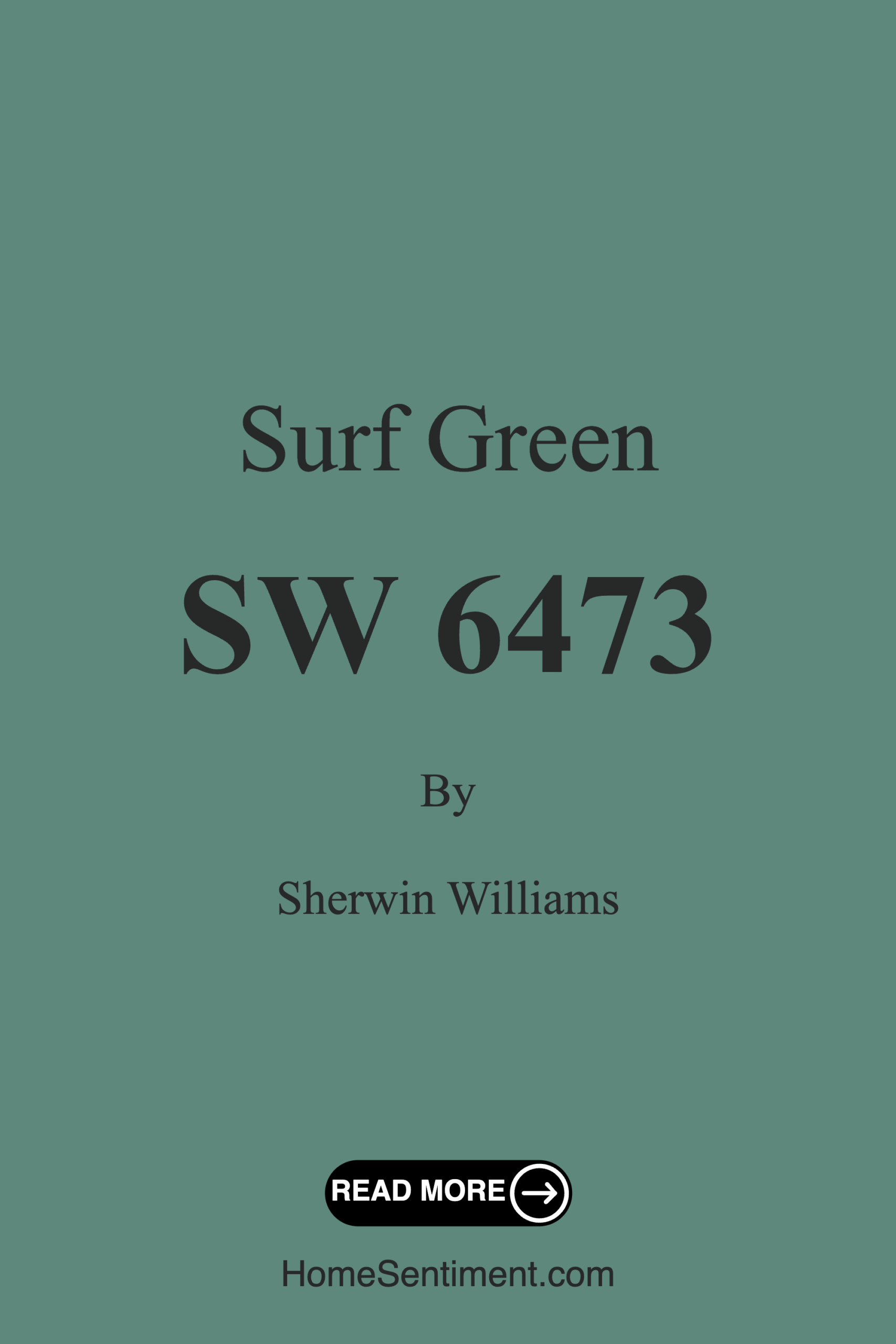 Surf Green SW 6473 by Sherwin Williams