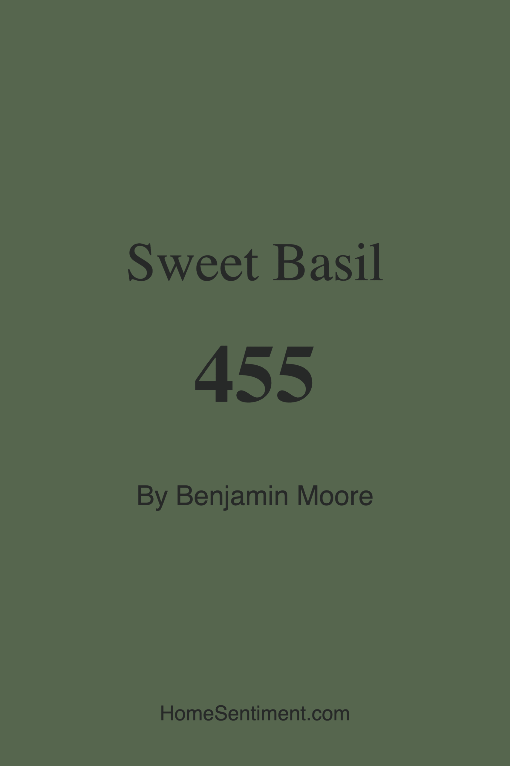 Sweet Basil 455 by Benjamin Moore