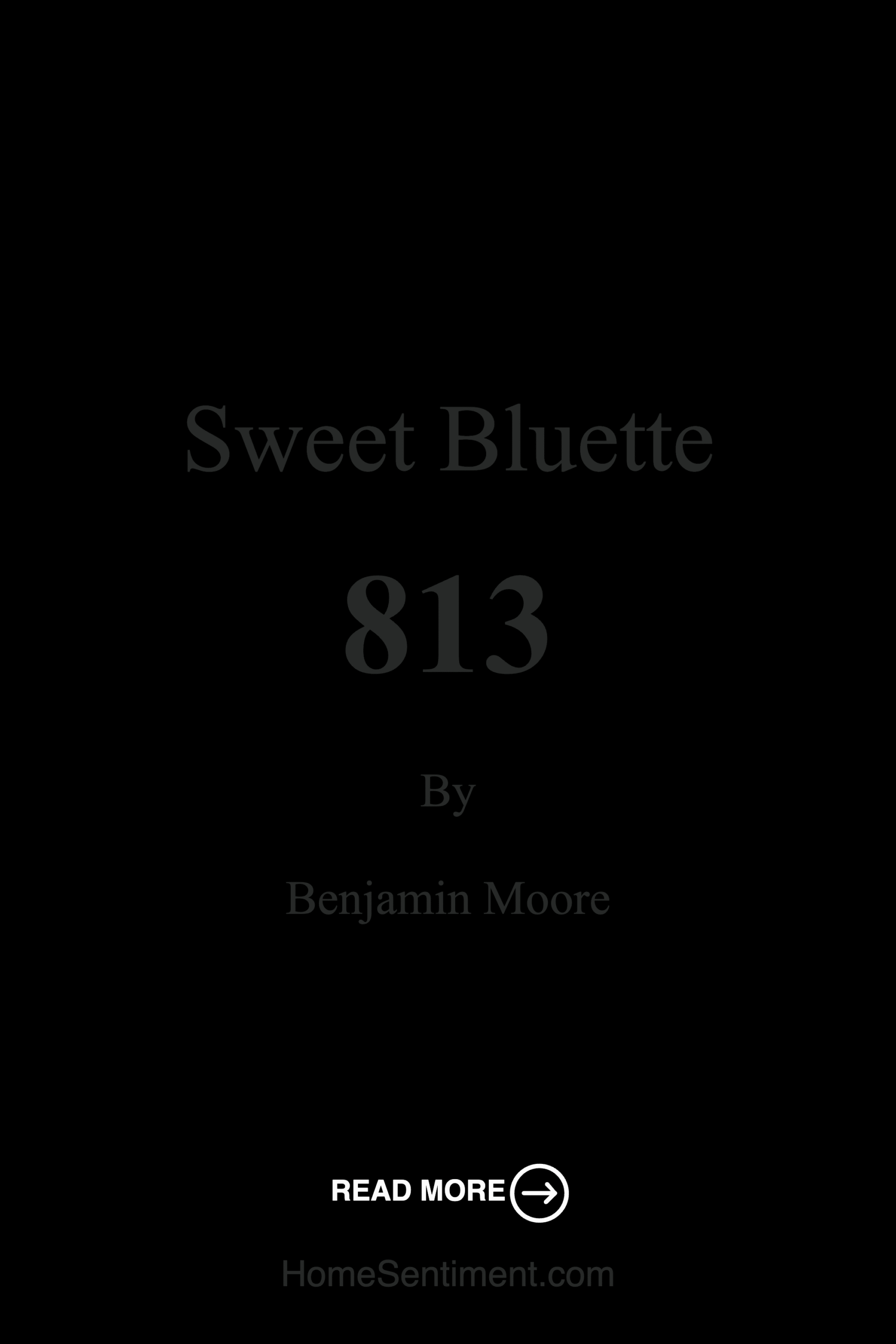 Sweet Bluette 813 by Benjamin Moore