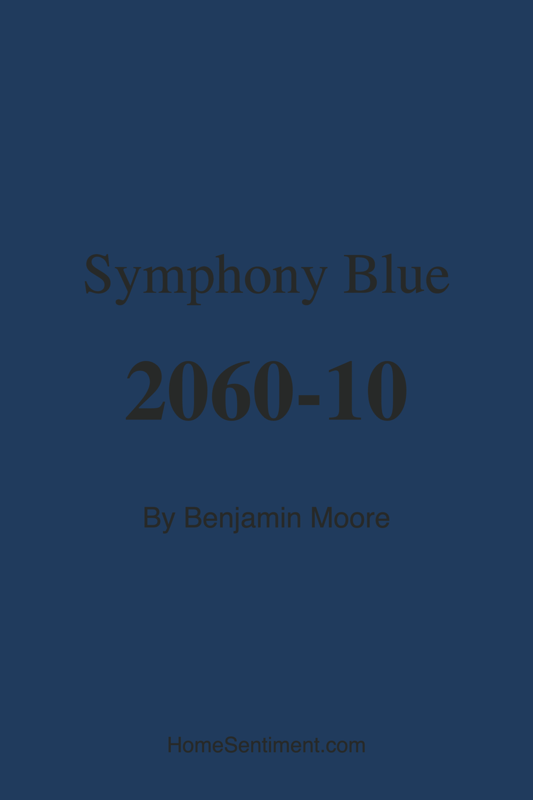 Symphony Blue 2060-10 by Benjamin Moore