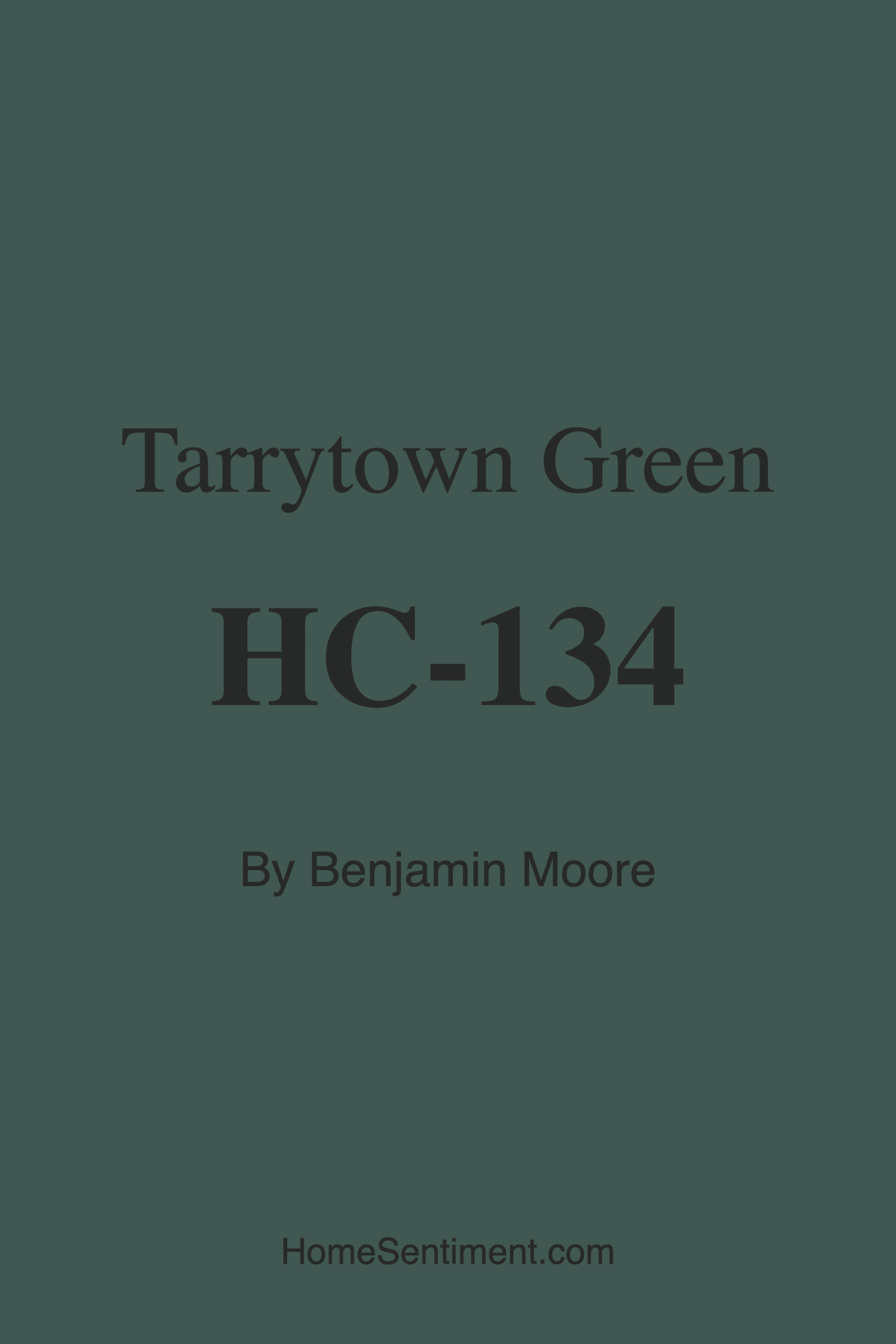 Tarrytown Green HC-134 by Benjamin Moore