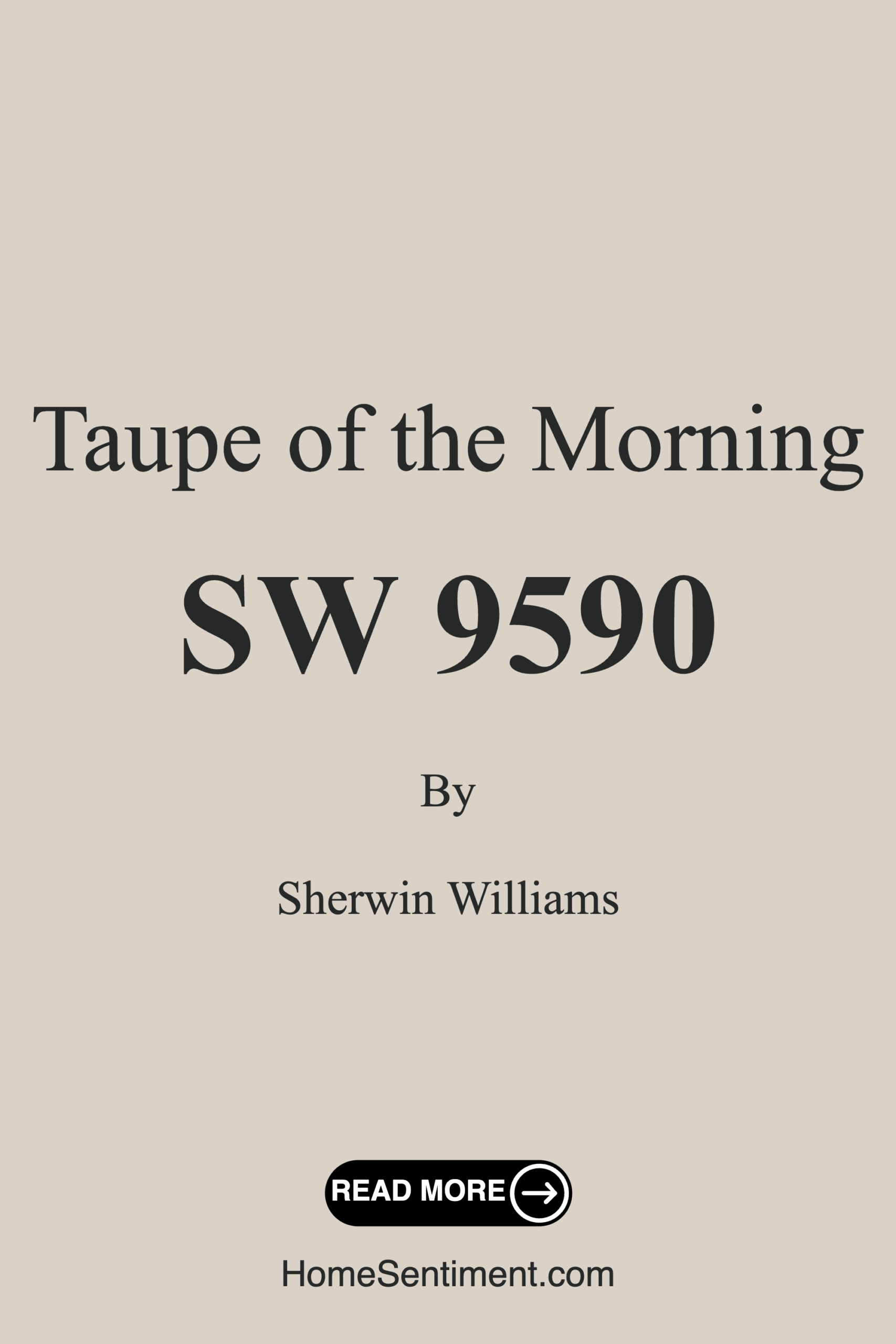 Taupe of the Morning SW 9590 by Sherwin Williams