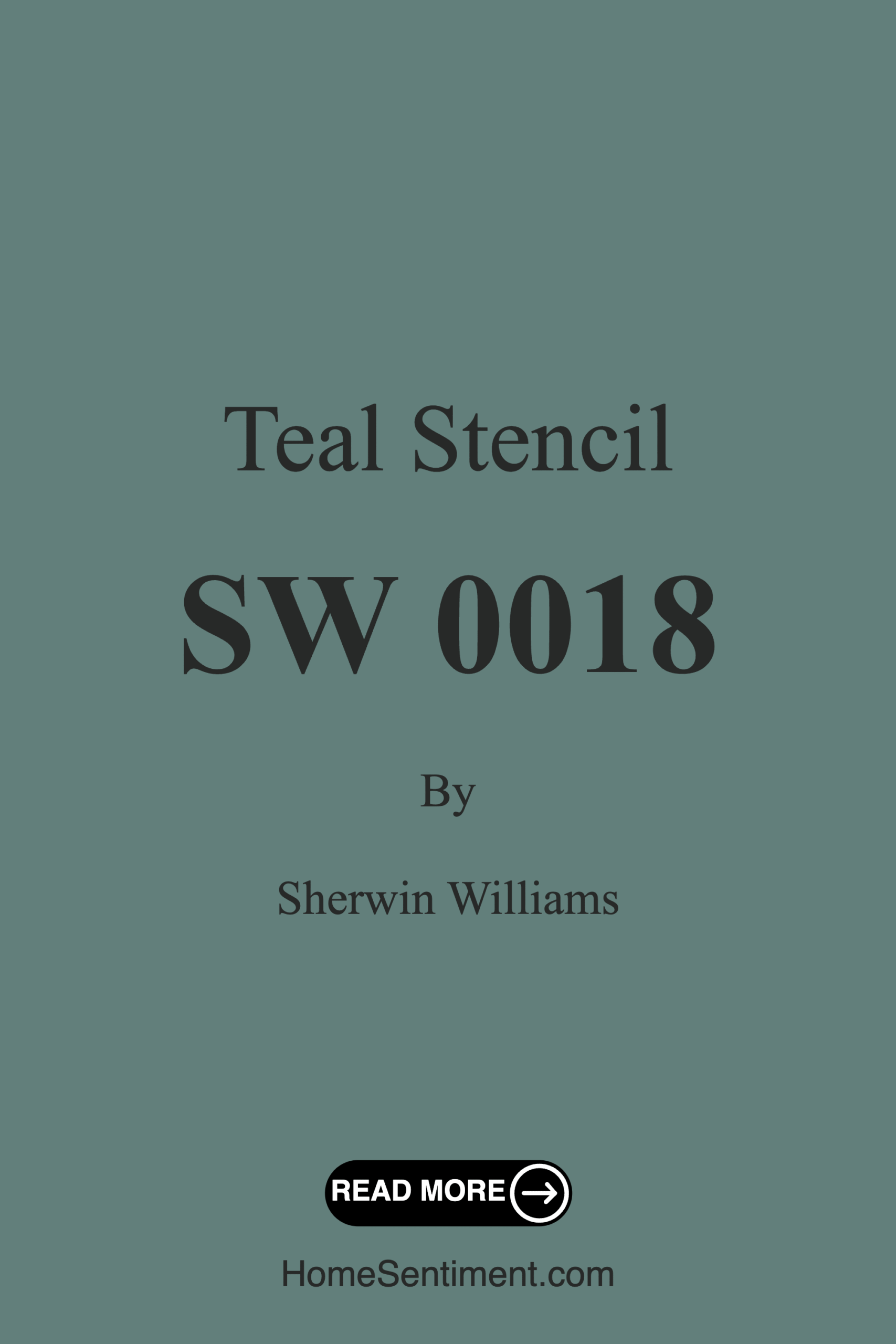 Teal Stencil SW 0018 by Sherwin Williams