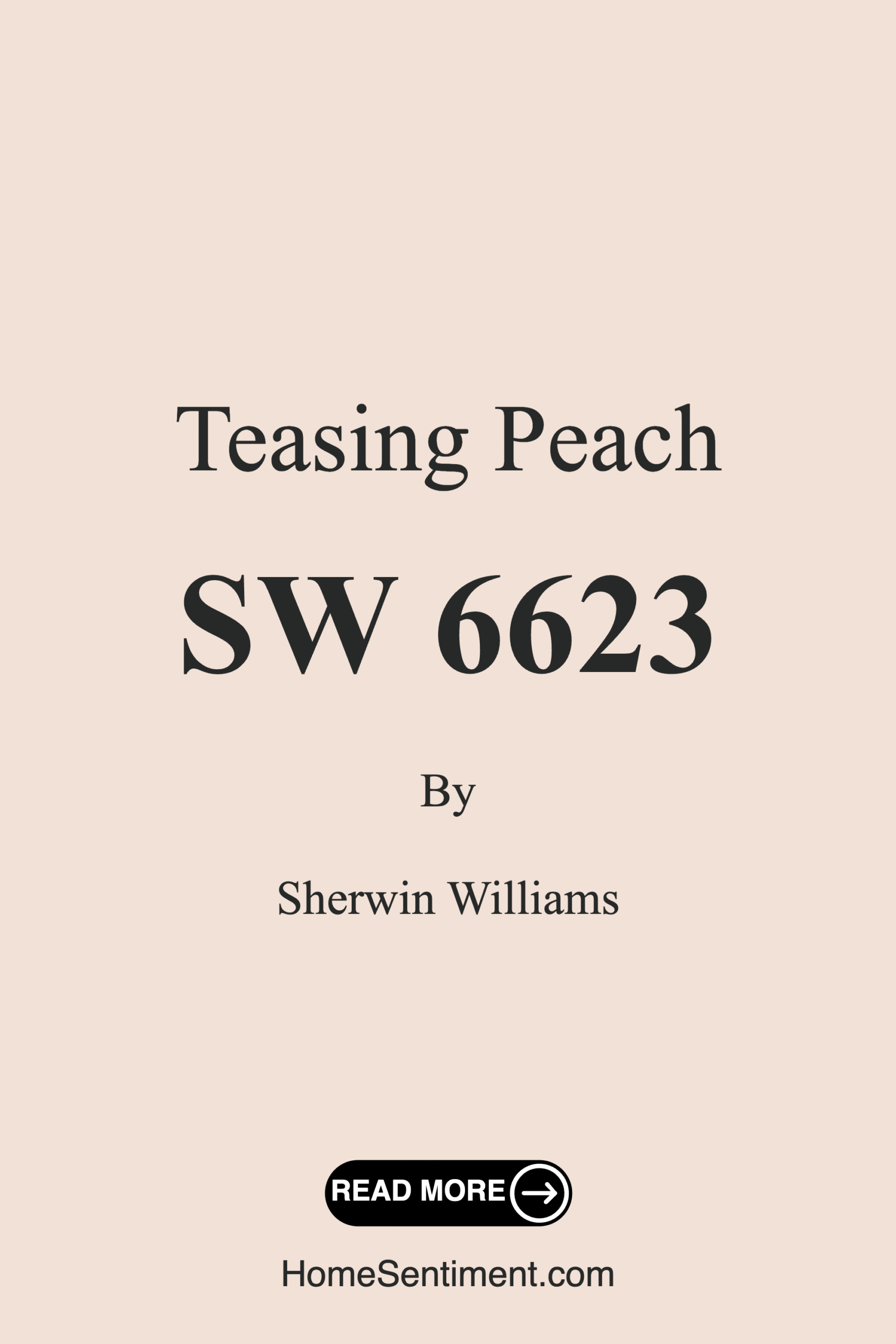 Teasing Peach SW 6623 by Sherwin Williams