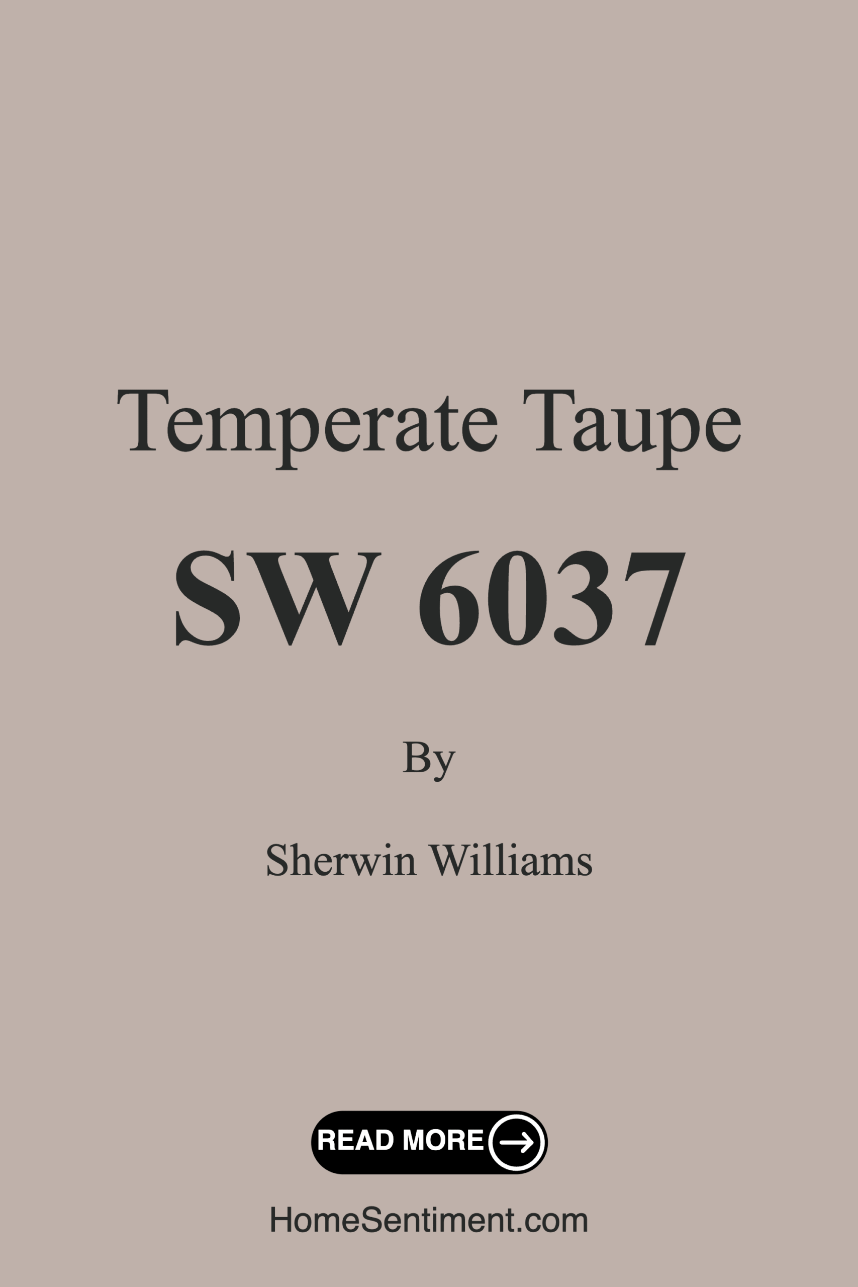 Temperate Taupe SW 6037 by Sherwin Williams