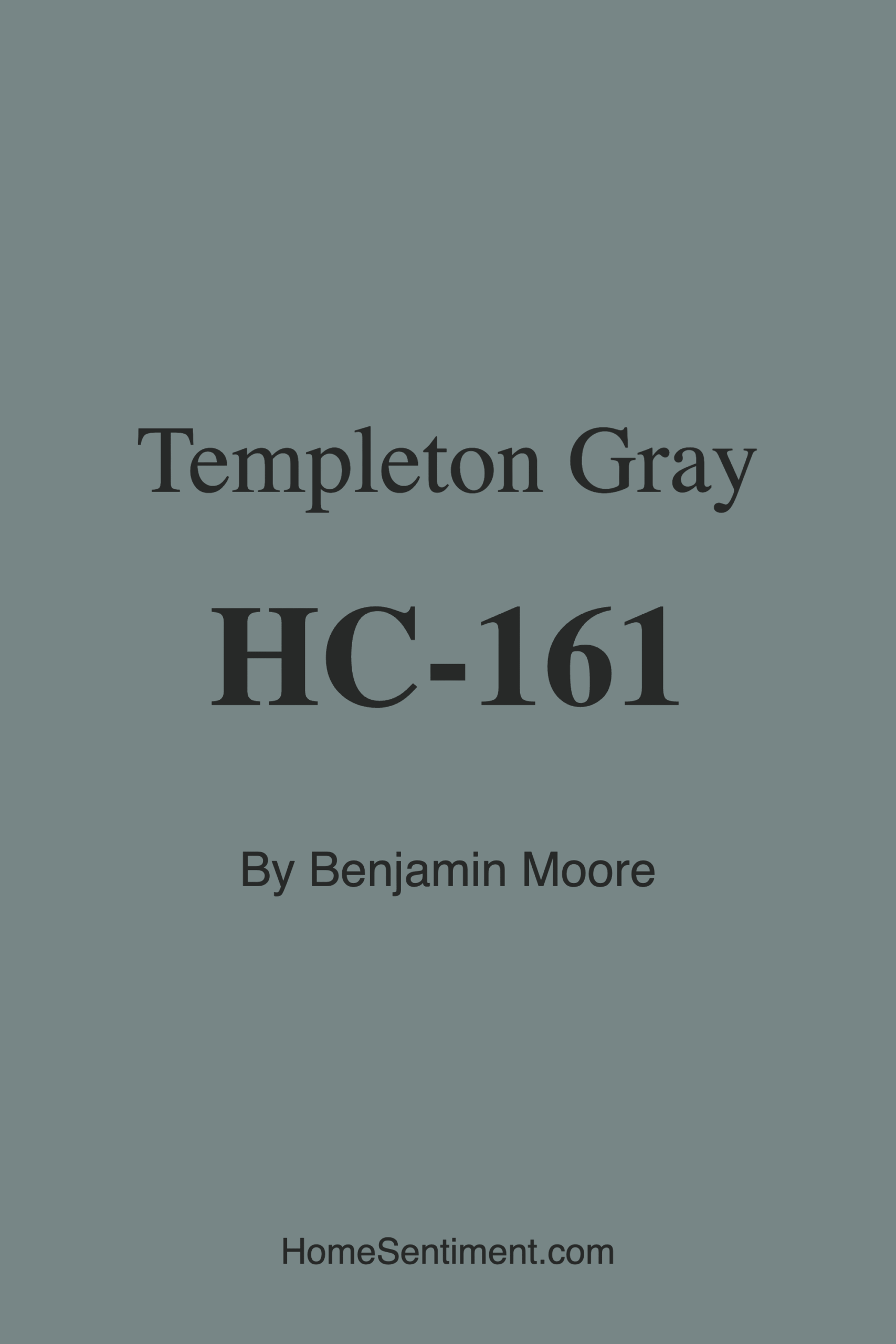 Templeton Gray HC-161 by Benjamin Moore
