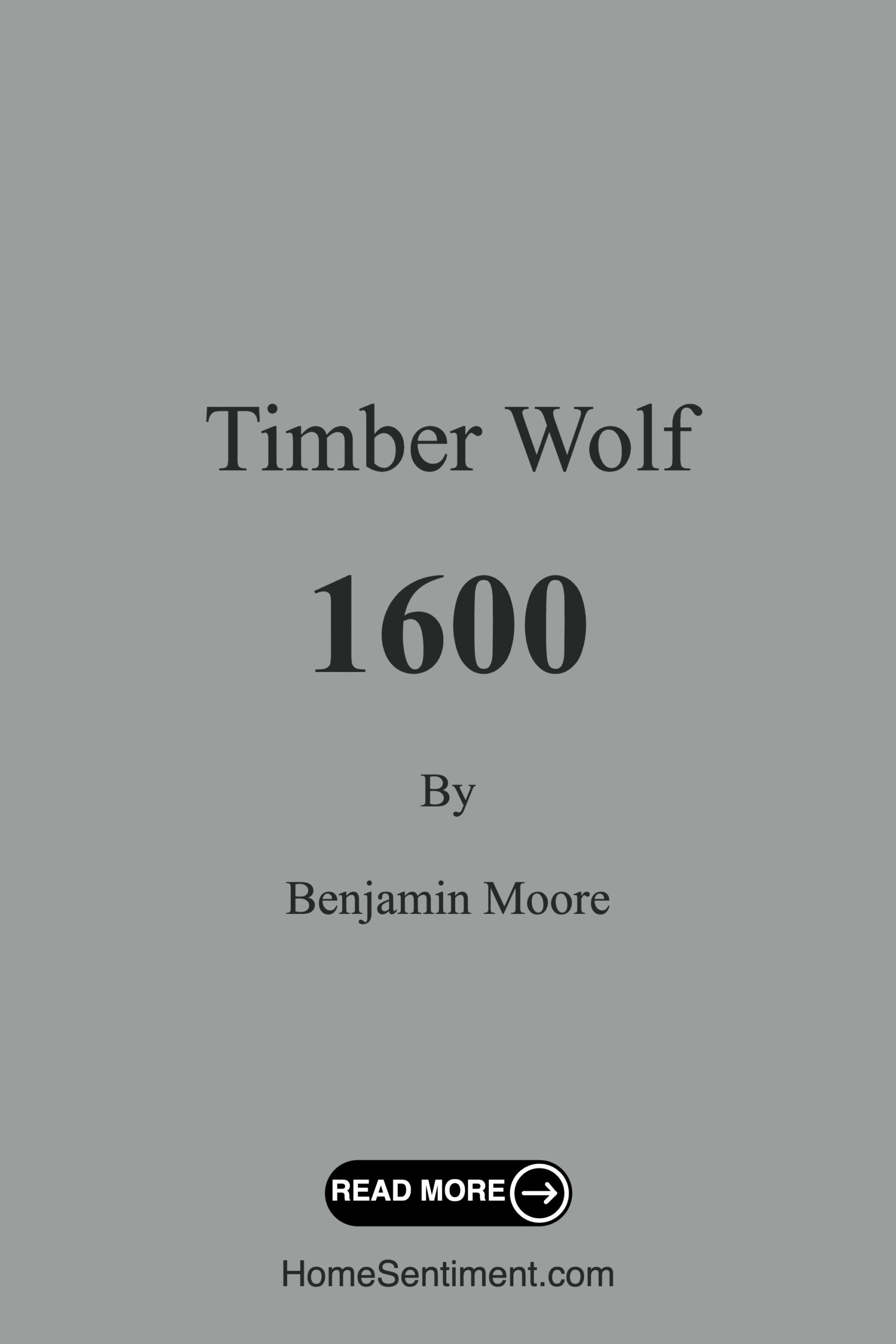 Timber Wolf 1600 by Benjamin Moore
