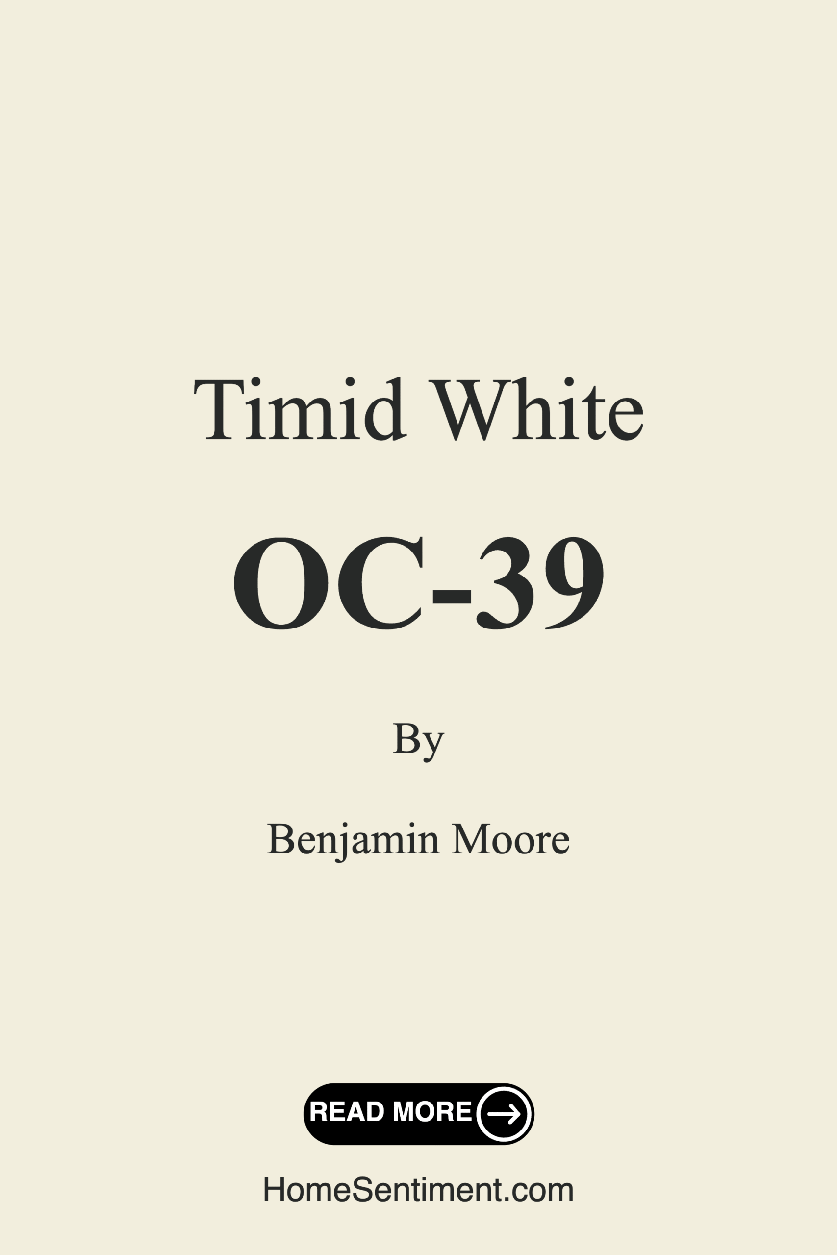 Timid White OC-39 by Benjamin Moore