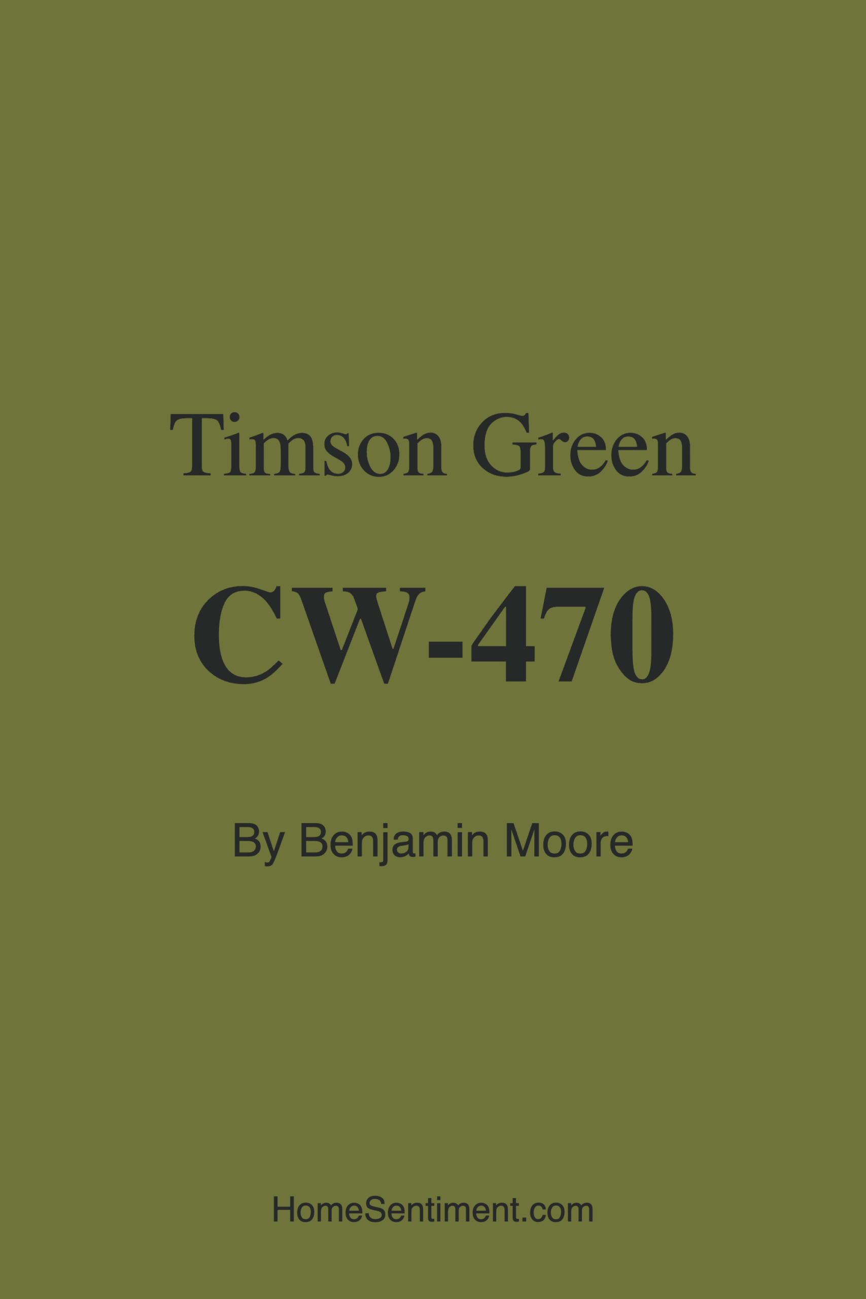 Timson Green CW-470 by Benjamin Moore