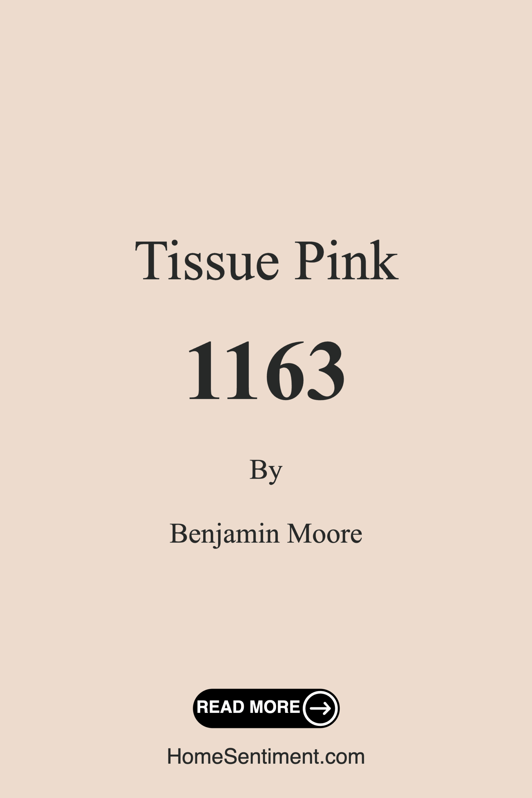 Tissue Pink 1163 by Benjamin Moore