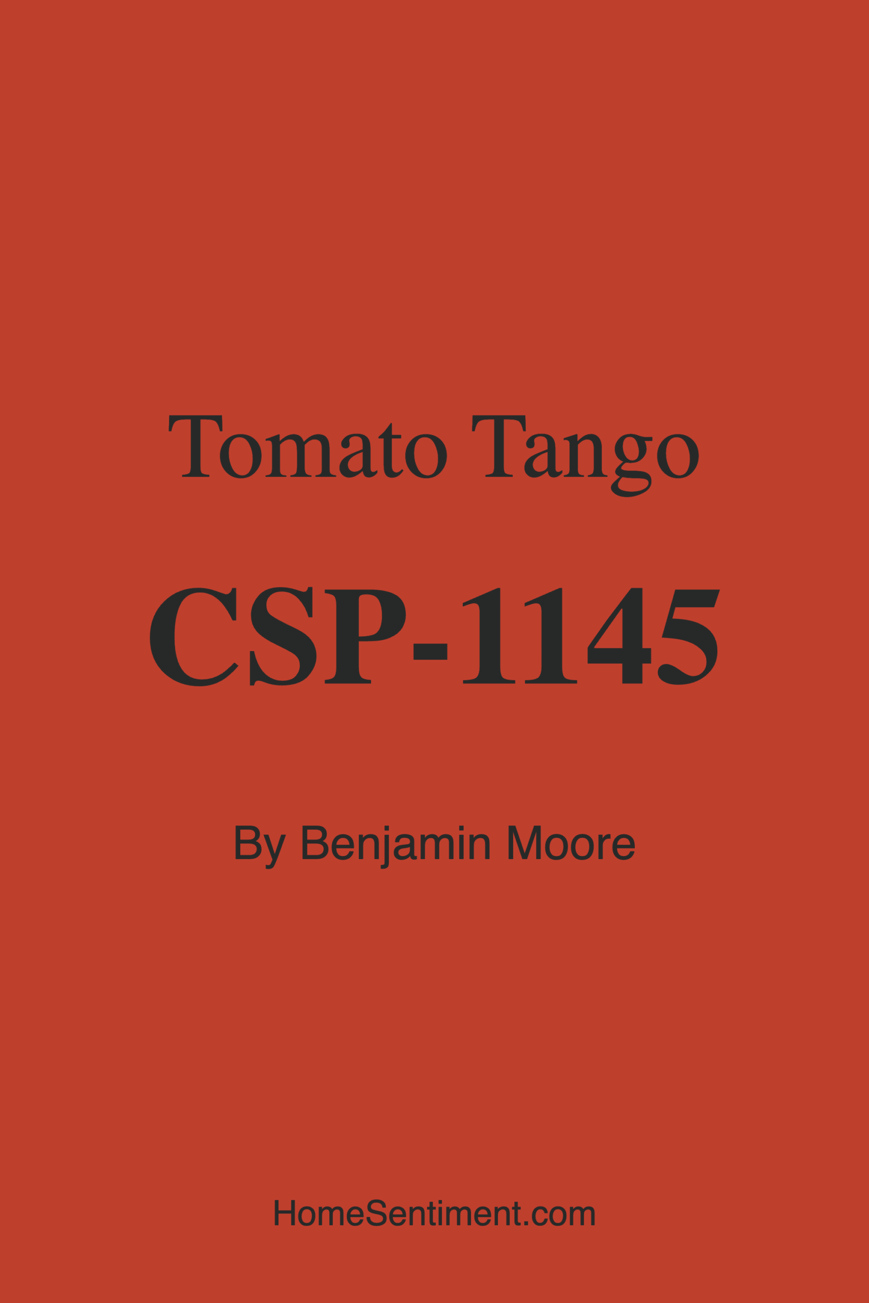 Tomato Tango CSP-1145 by Benjamin Moore