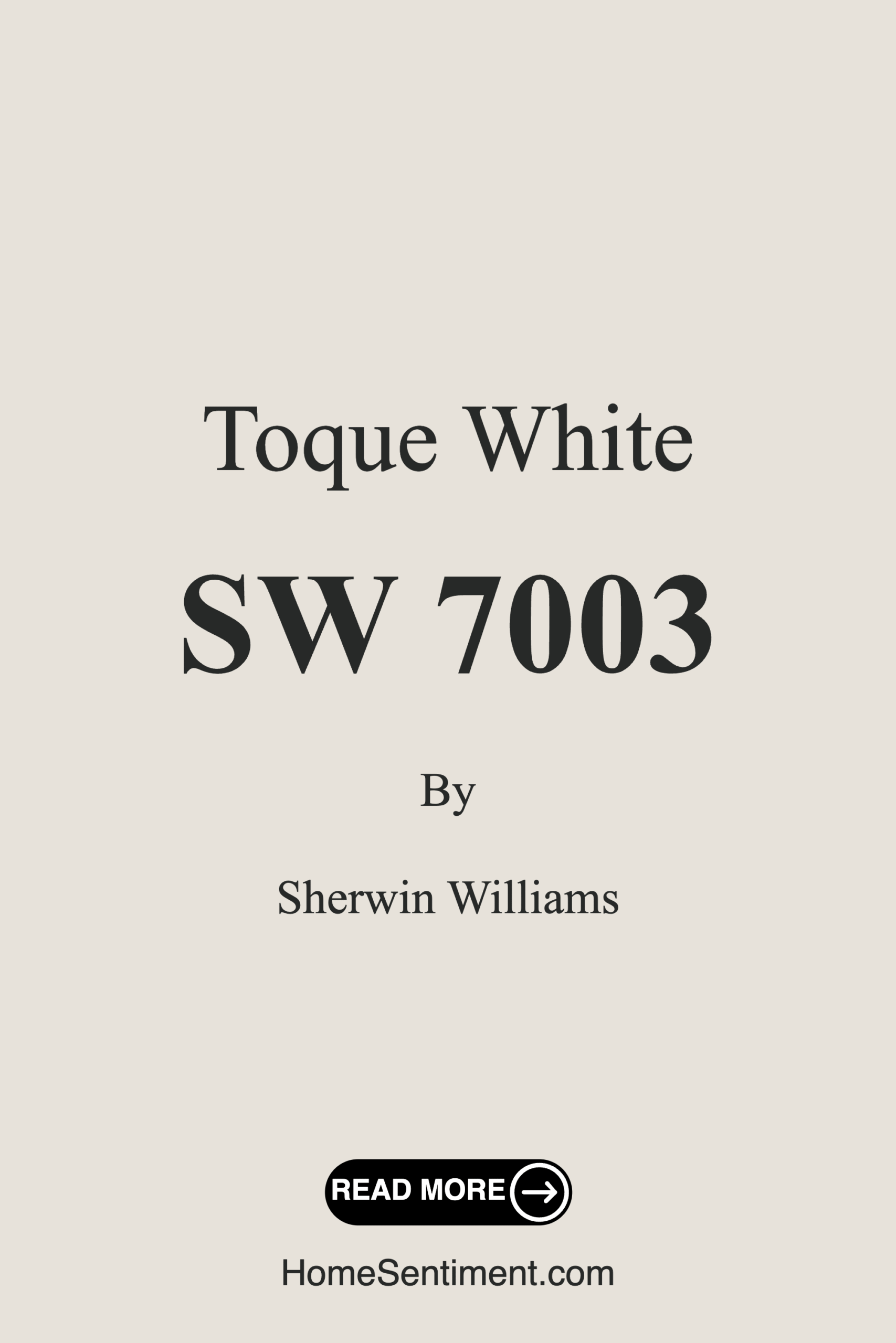 Toque White SW 7003 by Sherwin Williams
