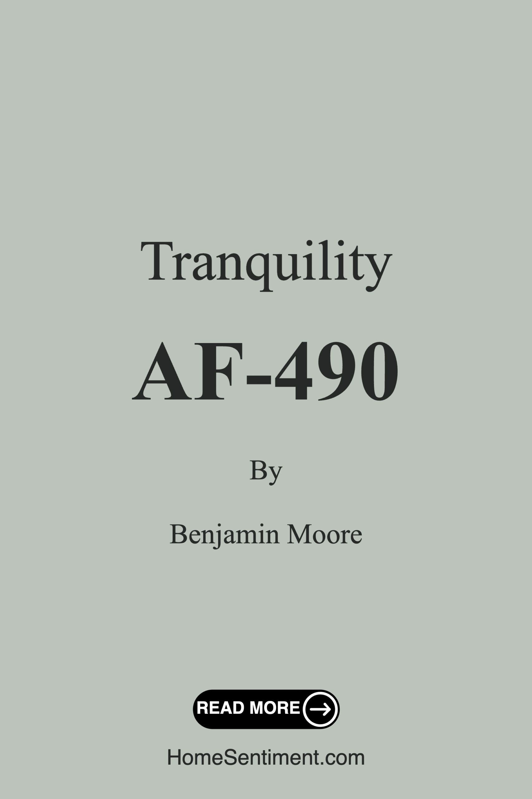 Tranquility AF-490 by Benjamin Moore